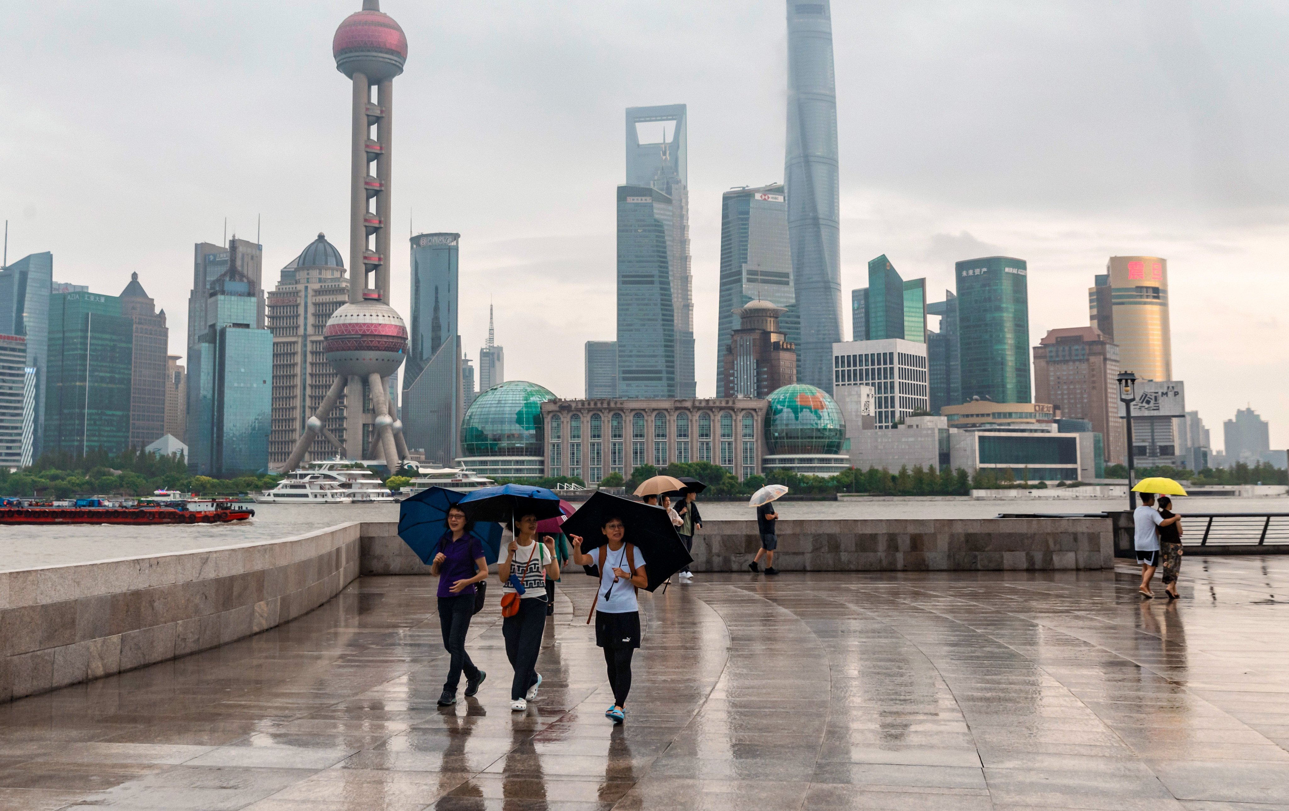 Shanghai may miss its growth target after losses caused by Typhoon Bebinca this momth. Photo: EPA-EFE