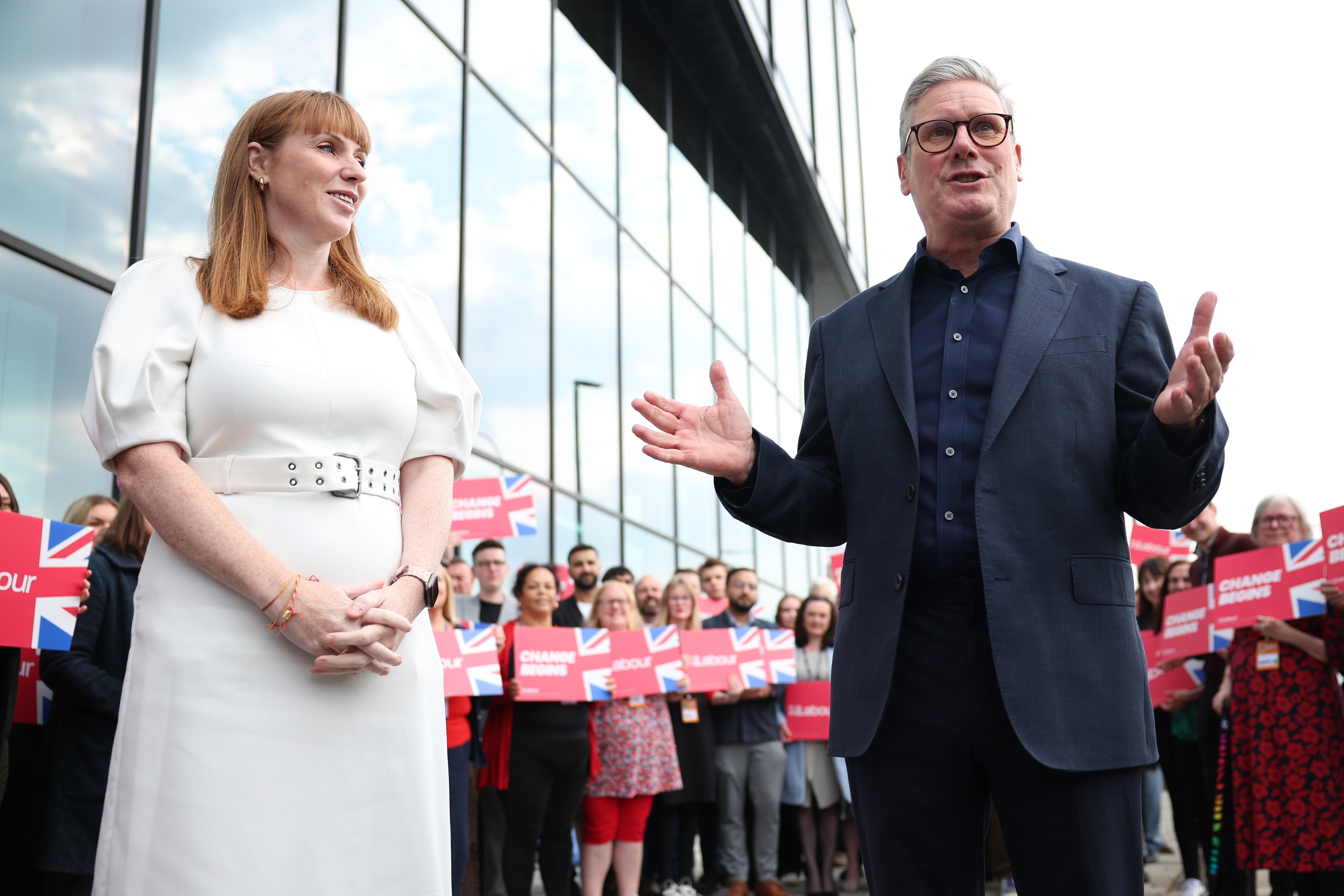 British Prime Minister Sir Keir Starmer Deputy Prime Minister Angela Rayner. Photo: EPA-EFE