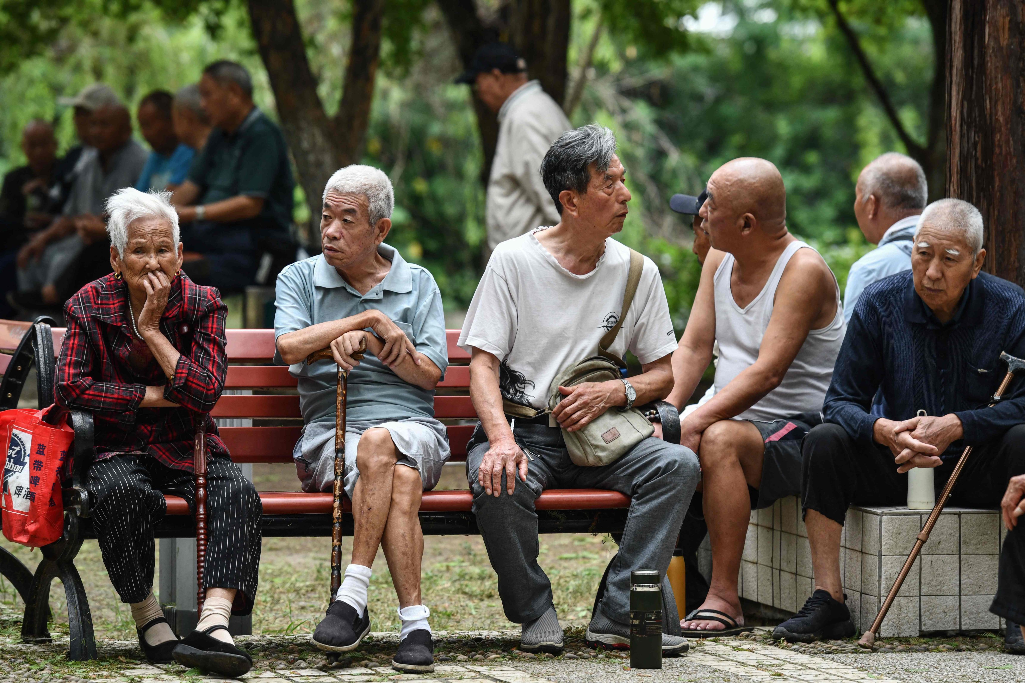 China is grappling with the mounting pressures of a rapidly greying population alongside a shrinking workforce. Photo: AFP