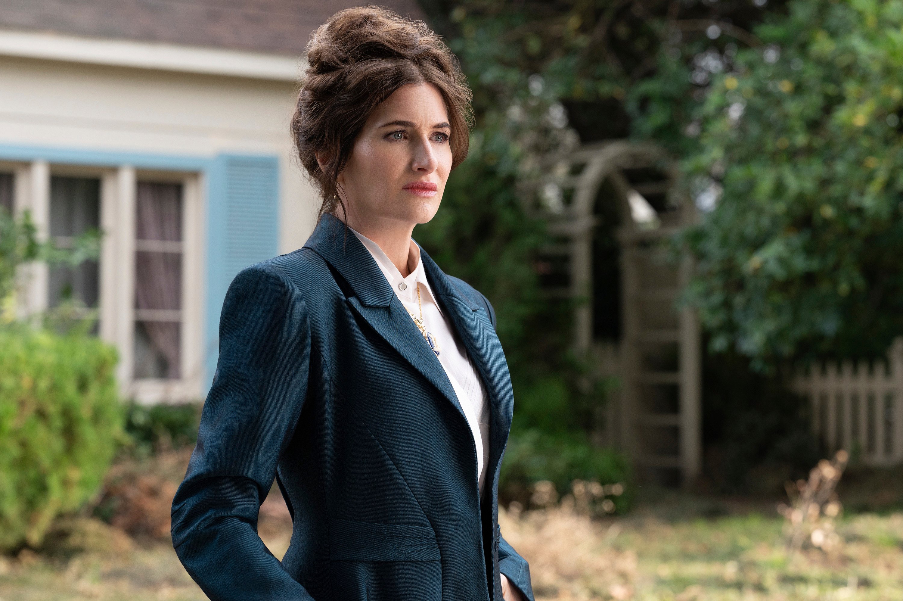 Kathryn Hahn in a still from Agatha All Along. Photo: Marvel-Disney+ via AP