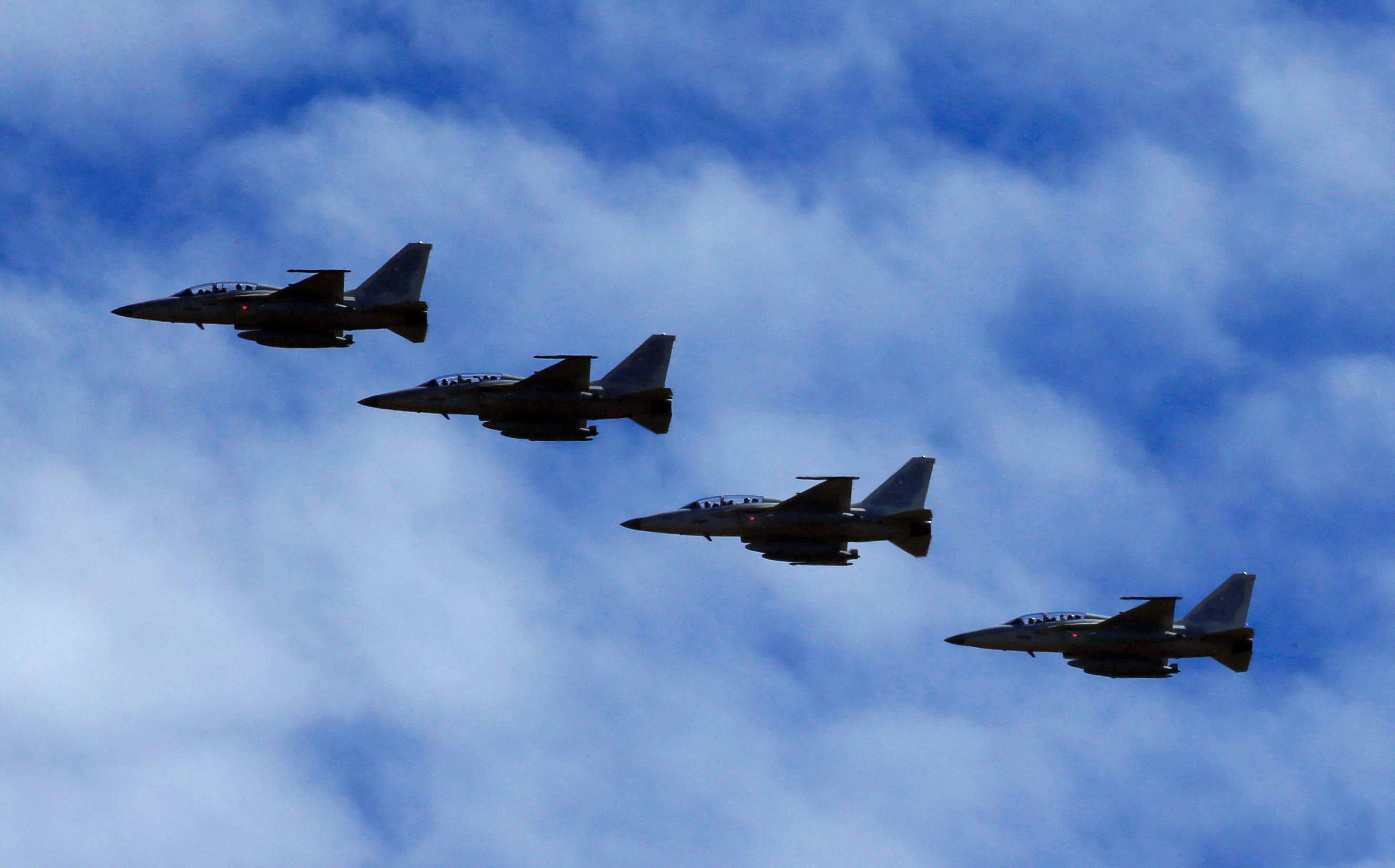 FA-50 fighter jets, newly purchased from South Korea, pictured in the Philippines in 2016. Manila previously treated South Korea purely as a source of defence procurement, analysts say. Photo: Reuters