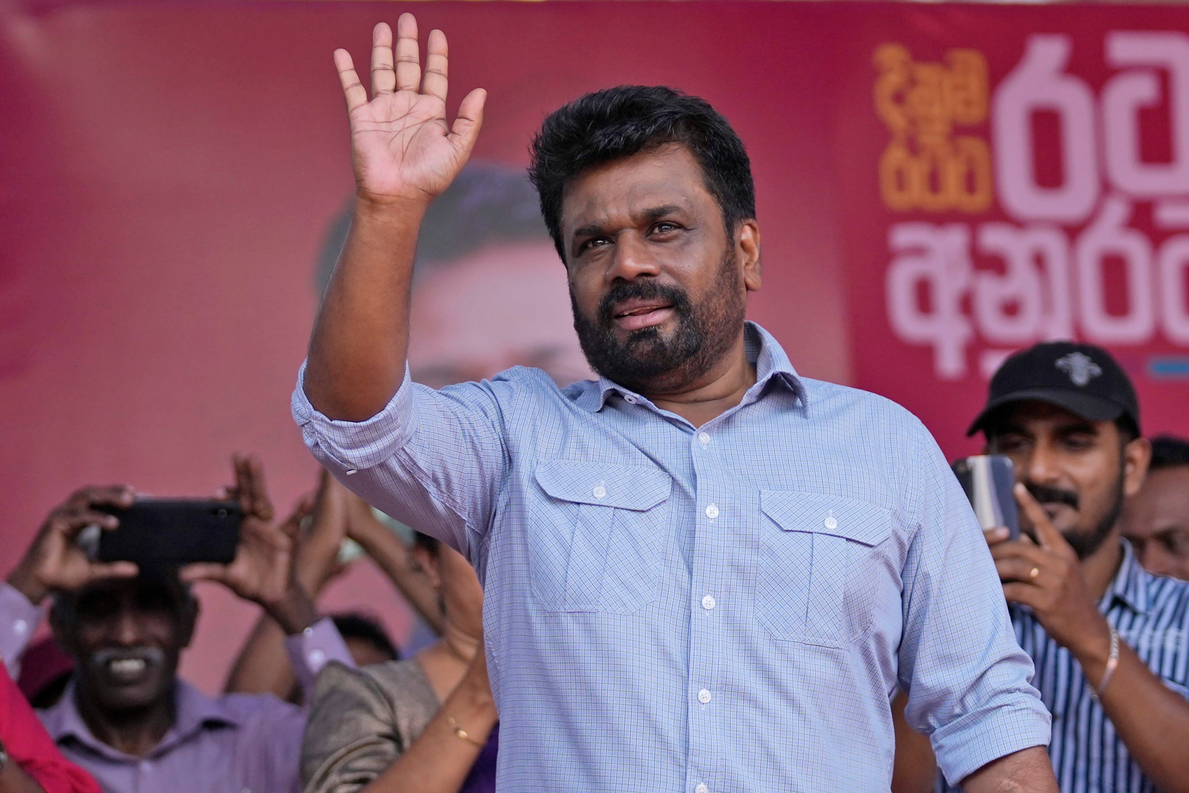 Anura Kumara Dissanayake’s election campaign promised tough anti-corruption measures and policies to help the poor. Photo: AP