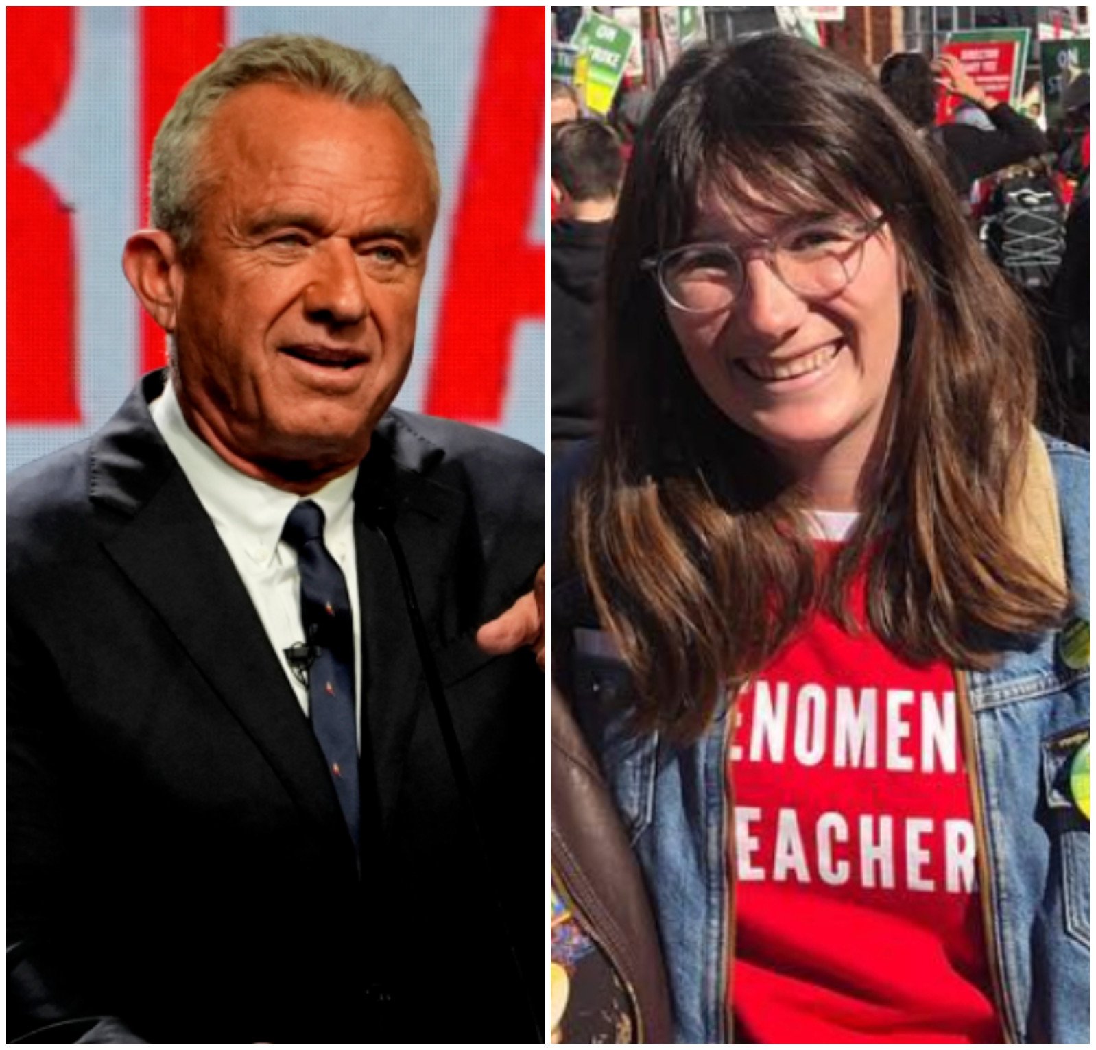 Robert F. Kennedy Jr and his niece, Grace Kennedy Allen. Photos: AP, @rory.kennedy/Instagram