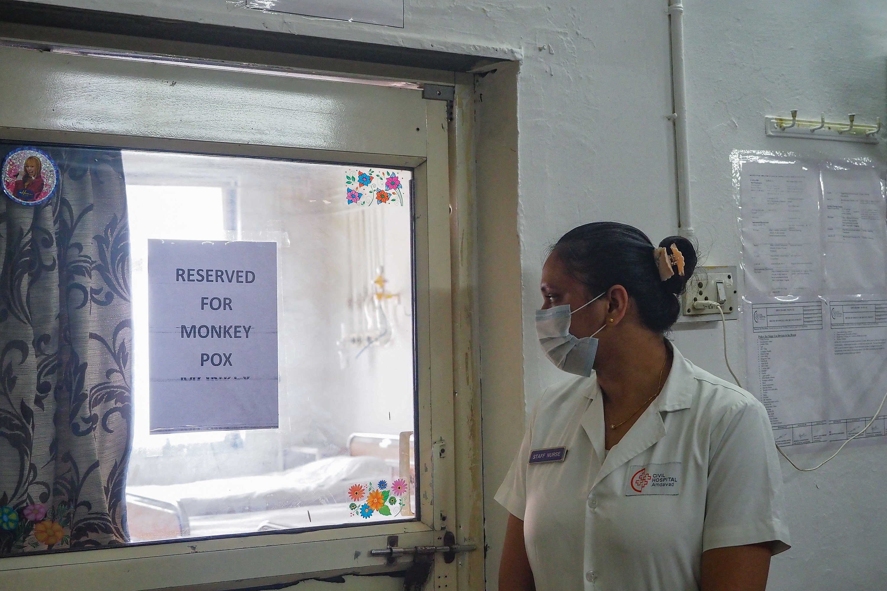 A nurse stands next to a newly created mpox isolation ward at a hospital in Ahmedabad, India. Photo: AFP/Getty Images/TNS