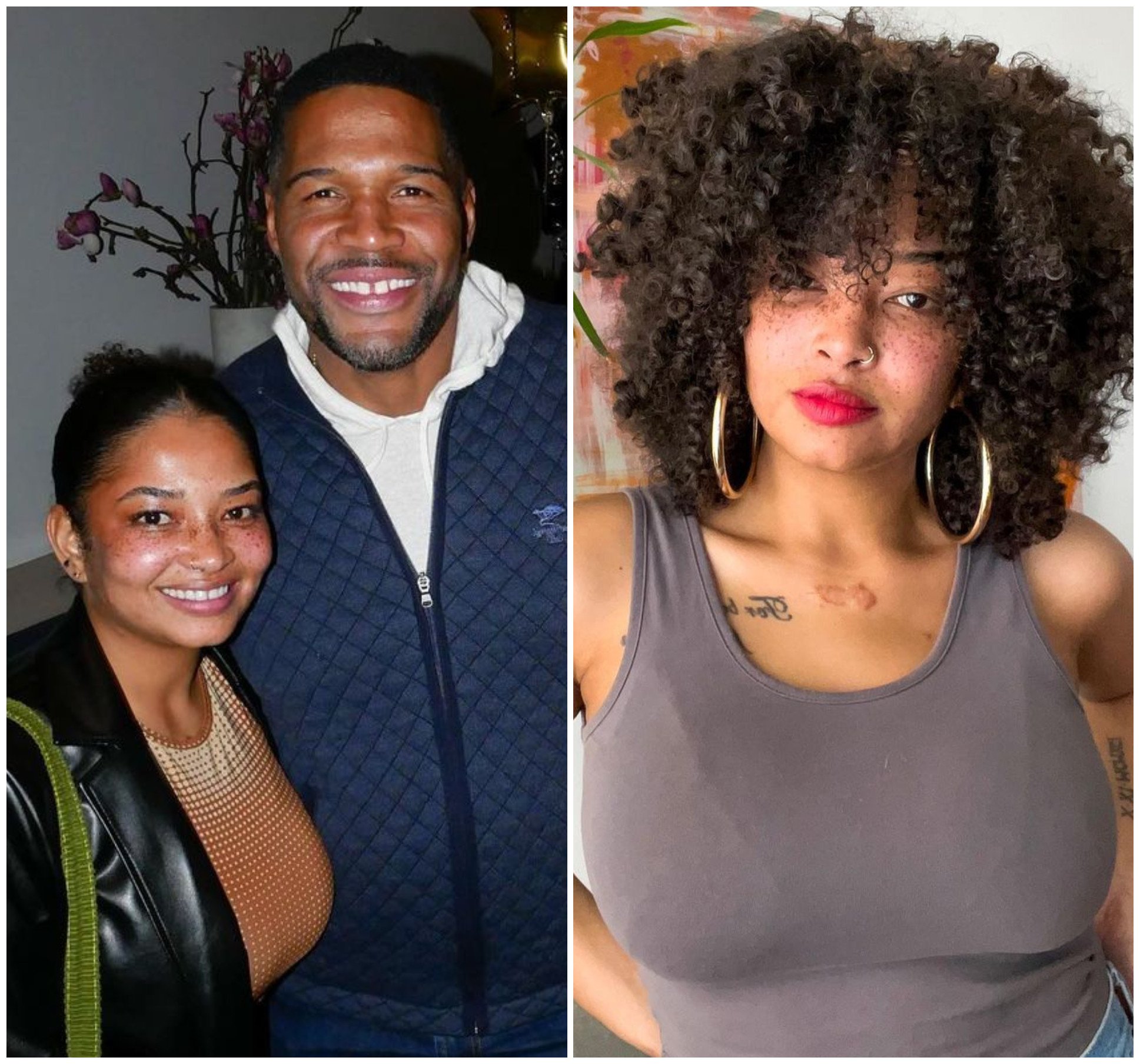 Michael Strahan is happy to have become a grandfather for the first time, after his daughter Tanita recently gave birth to a son. Photos: @michaelstrahan, @tanitaa.st/Instagram