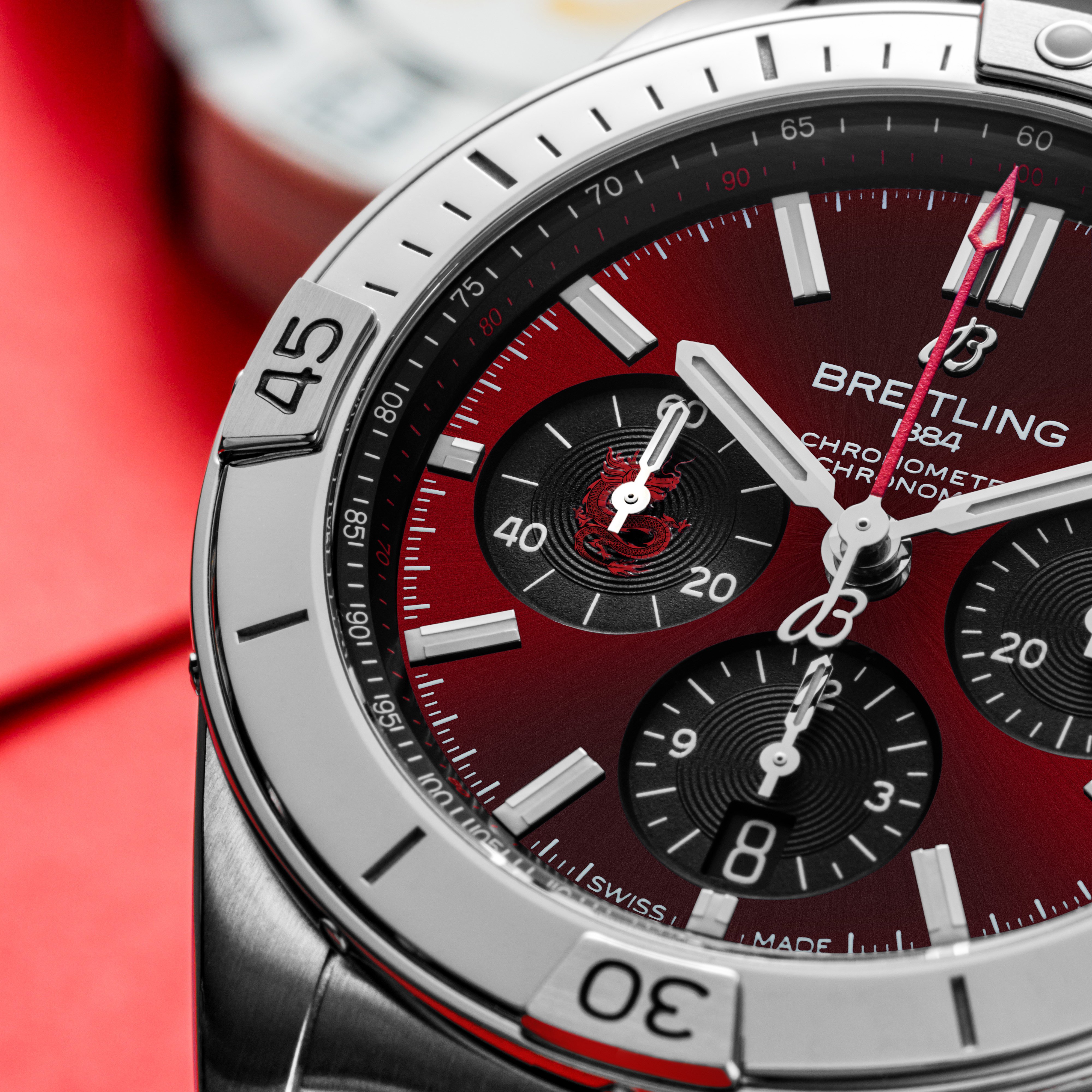 A Breitling Chronomat B01 42 Year of the Dragon wristwatch. Photo: Handout