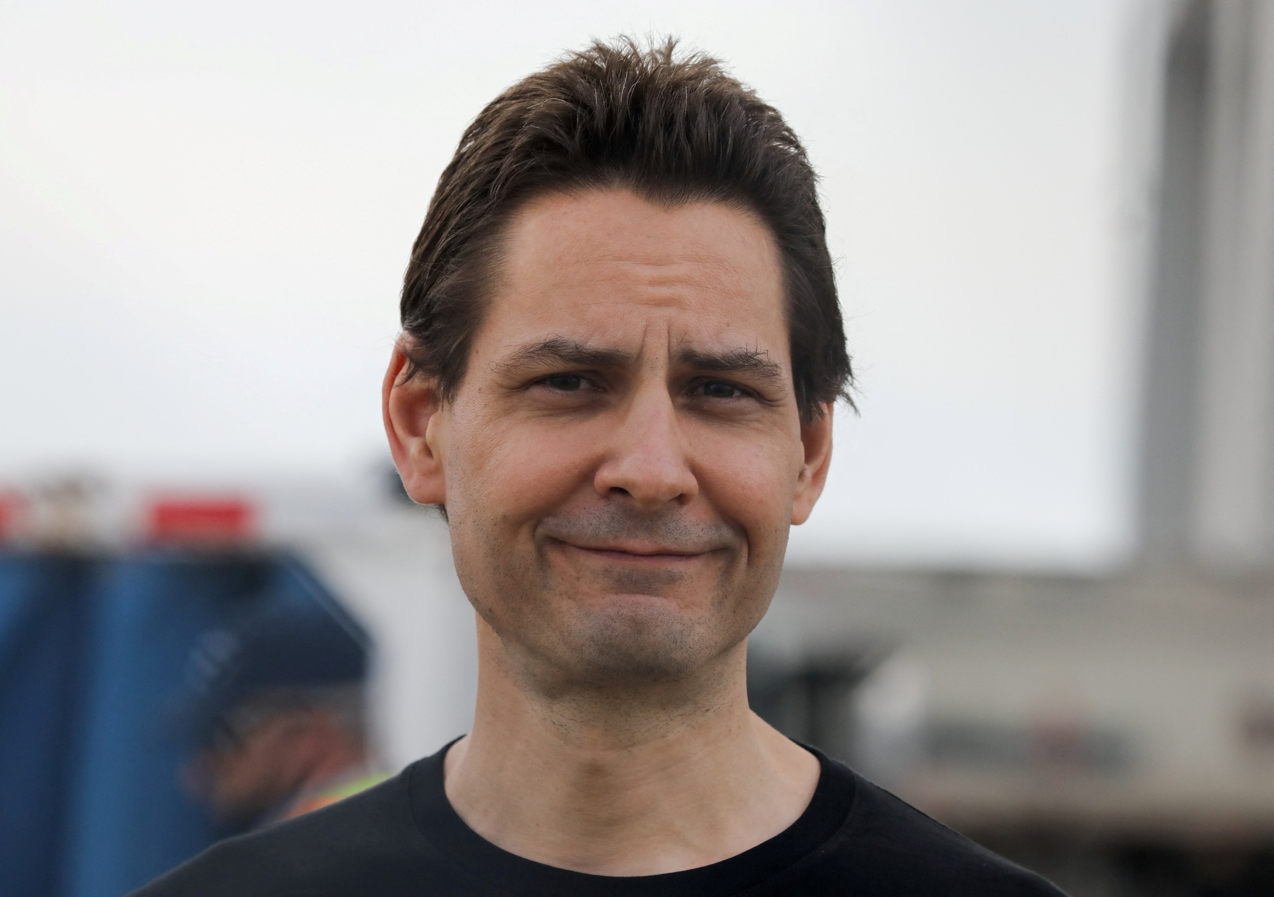 Former diplomat Michael Kovrig reacts following his arrival on a Canadian air force jet after his release from detention in China, at Pearson International Airport in Toronto, September 25, 2021. Photo: Reuters