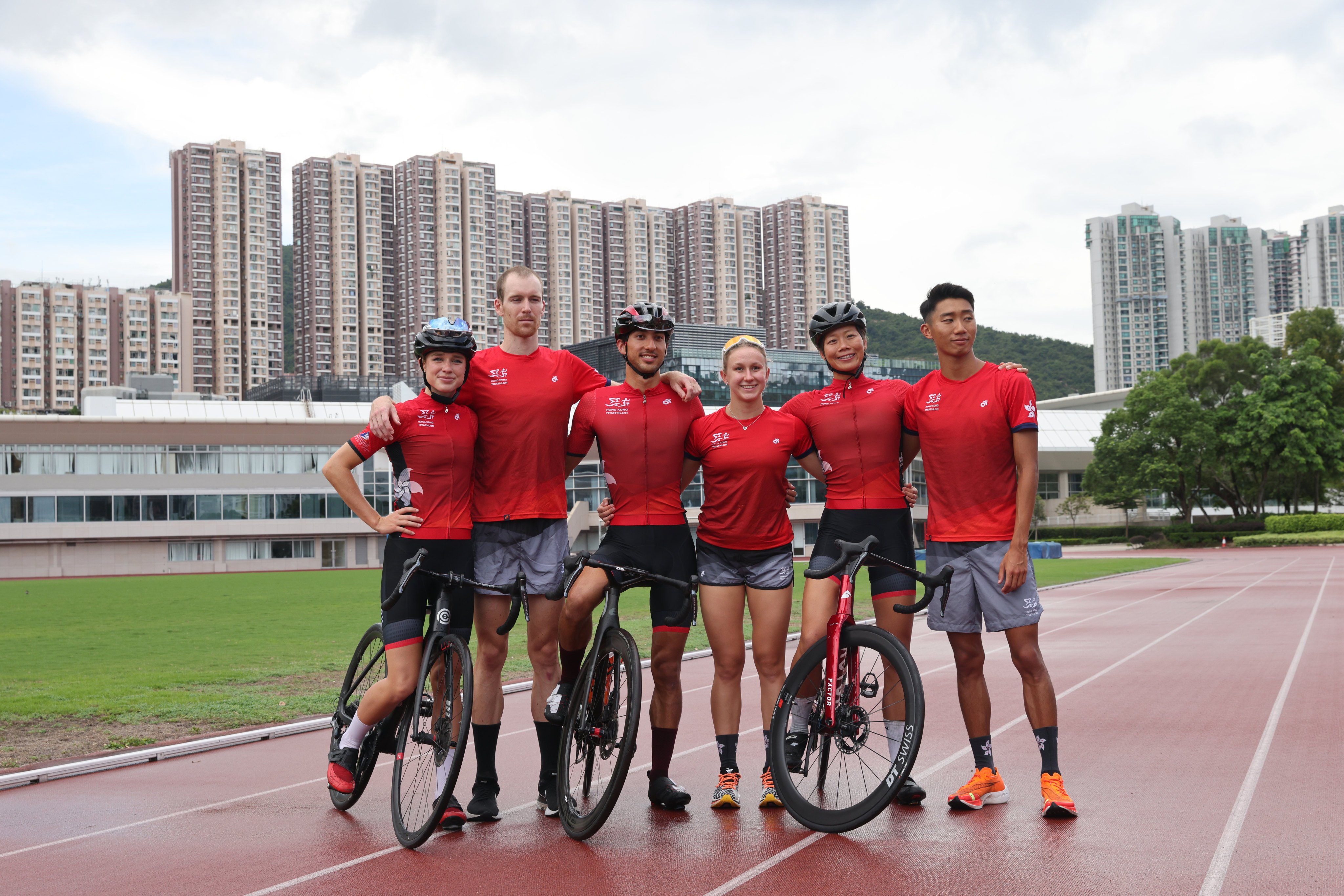 Oscar Coggins (second left) is taking a major step on his comeback trail in Weihai, but Jason Ng (third left) will miss the Chinese race. Photo: Yik Yeung-man