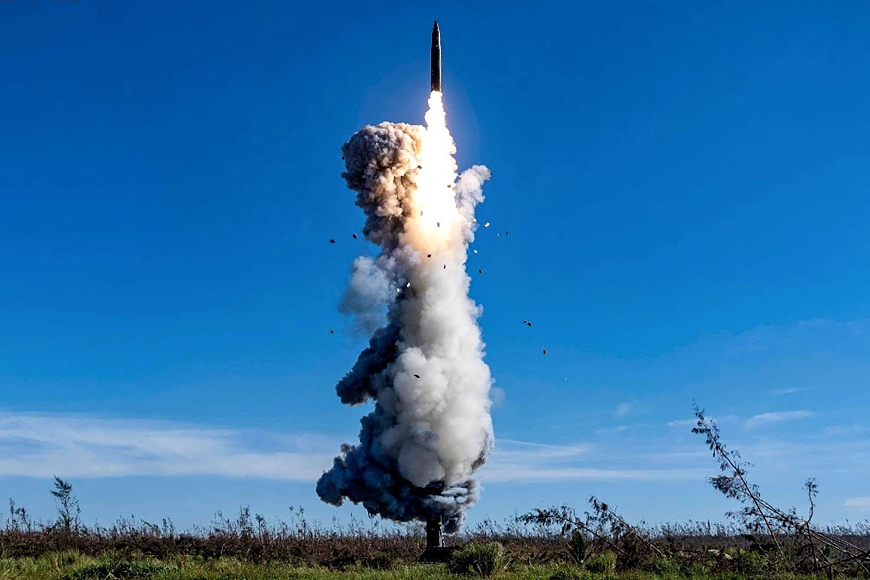 The PLA Rocket Force launches an intercontinental ballistic missile on Wednesday in China’s first known ICBM test in 44 years. Photo: AFP / Chinese People’s Liberation Army News and Communication Centre 