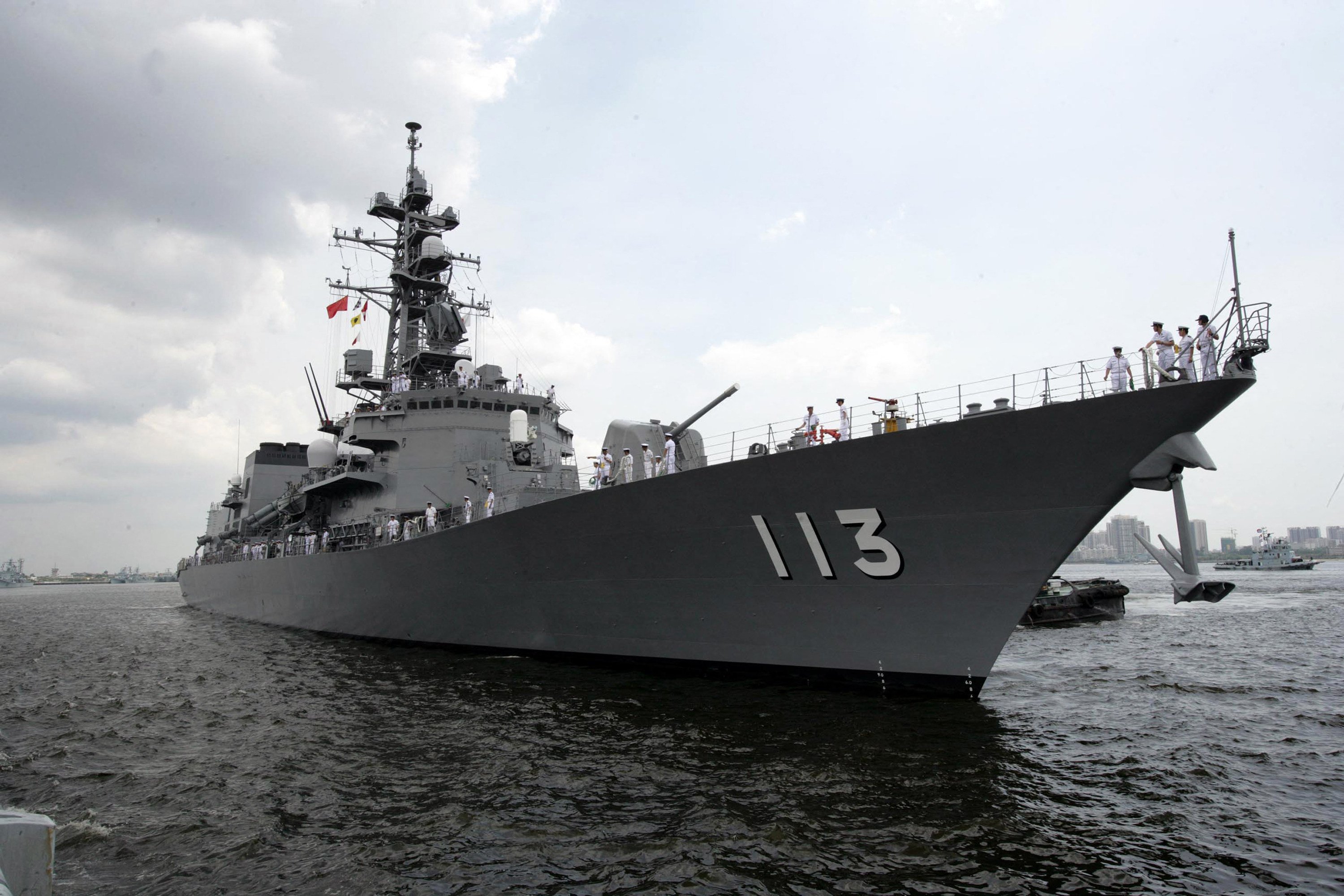 The Japanese destroyer Sazanami. Photo: AFP