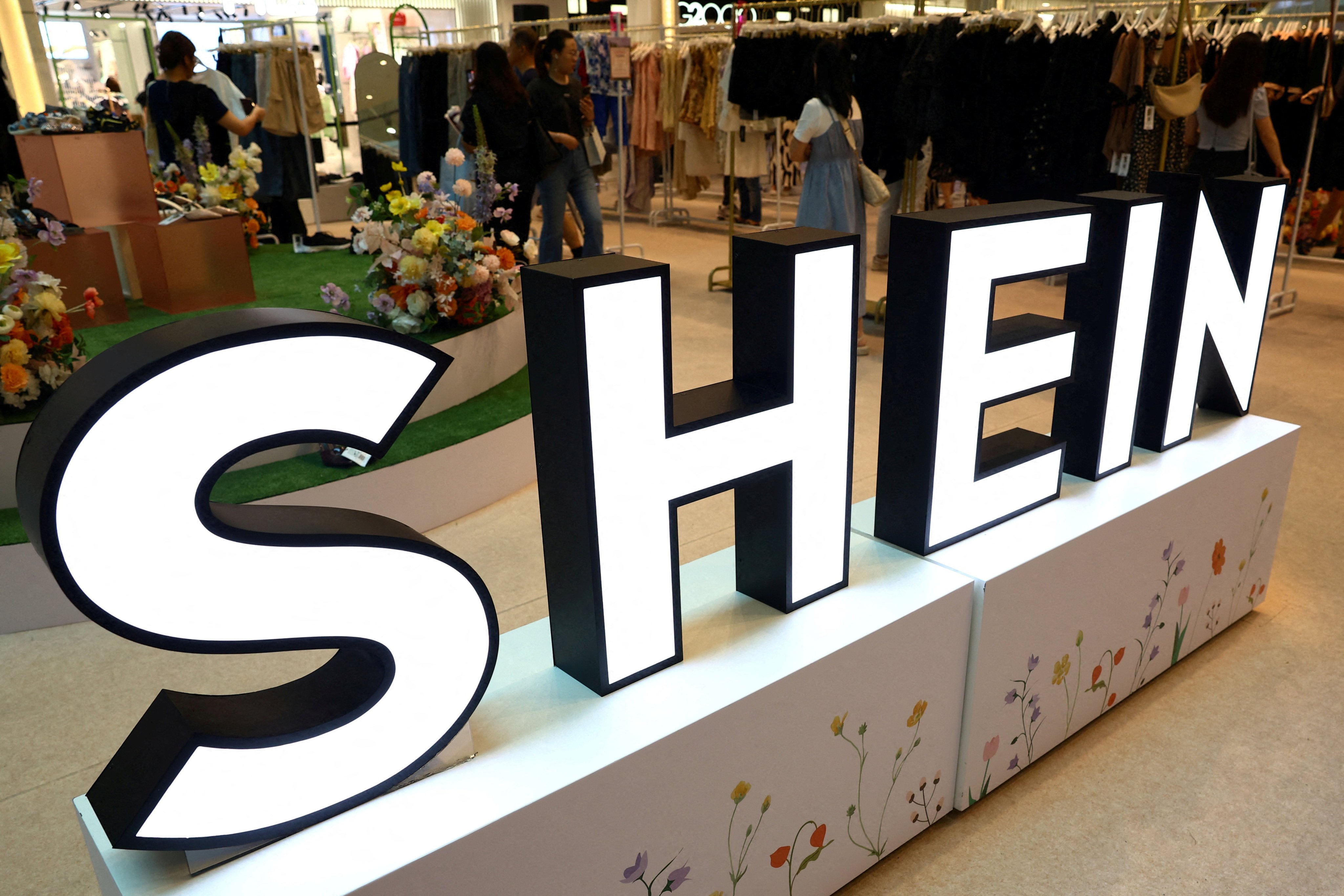 A Shein pop-up store at a mall in Singapore April 4, 2024. Photo: Reuters