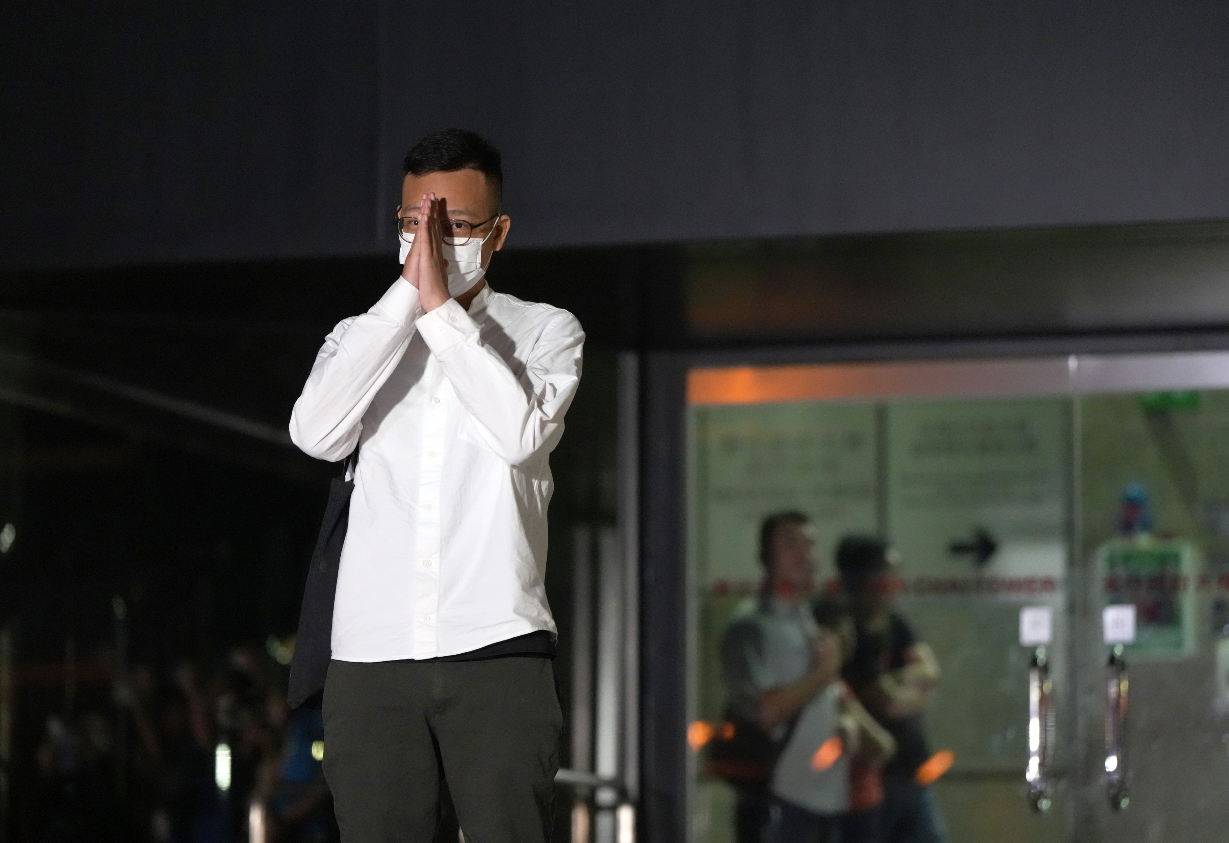 Patrick Lam, Stand News ex-acting editor-in-chief, leaves the District Court on Thursday. Photo: Sam Tsang