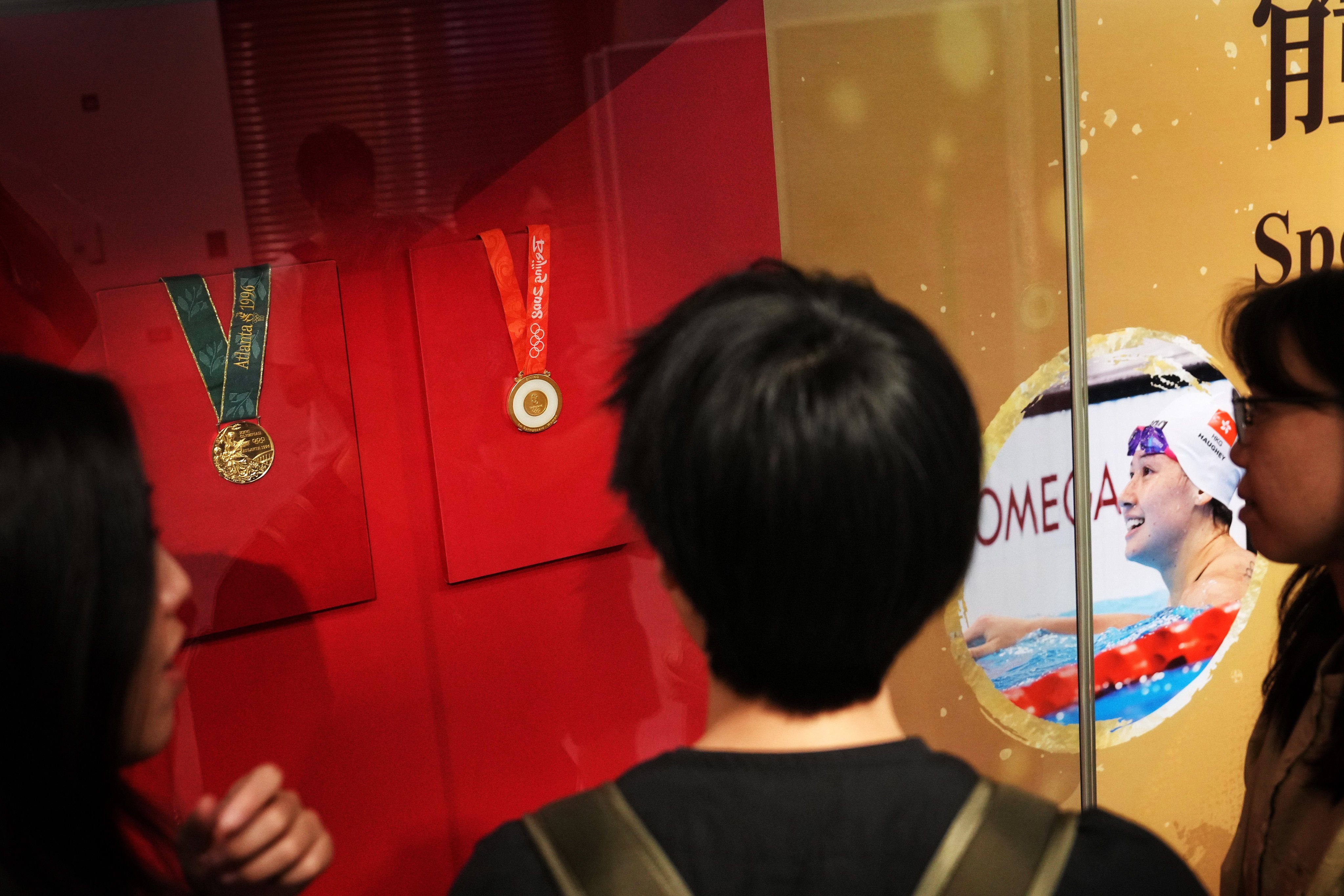 The medals are part of an exhibition celebrating the country’s achievements. Photo: Elson Li