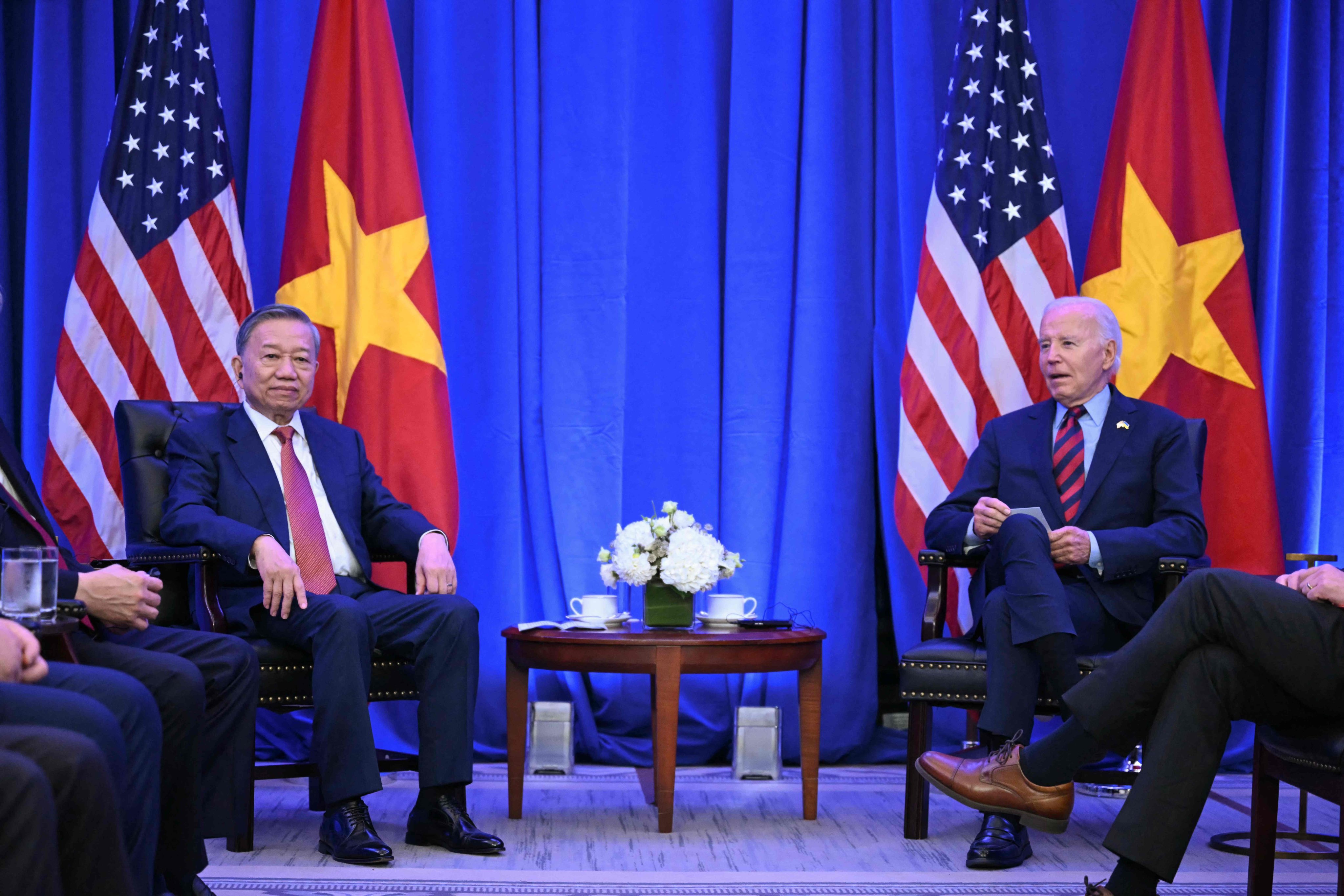 US President Joe Biden with his Vietnamese counterpart To Lam in New York on September 25. Photo: AFP