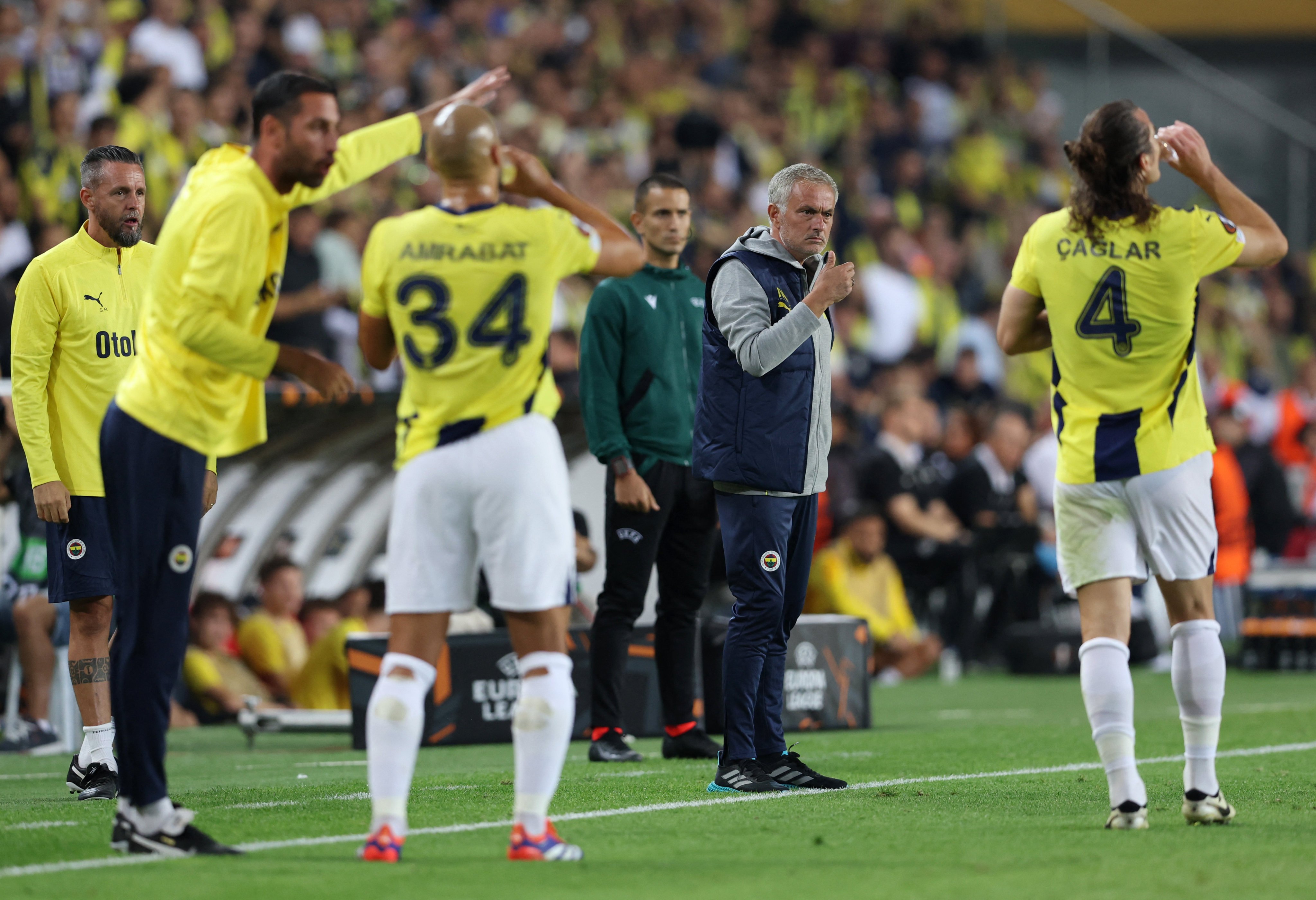 Jose Mourinho is beginning his latest European campaign in charge of Fenerbahce. Photo: Reuters