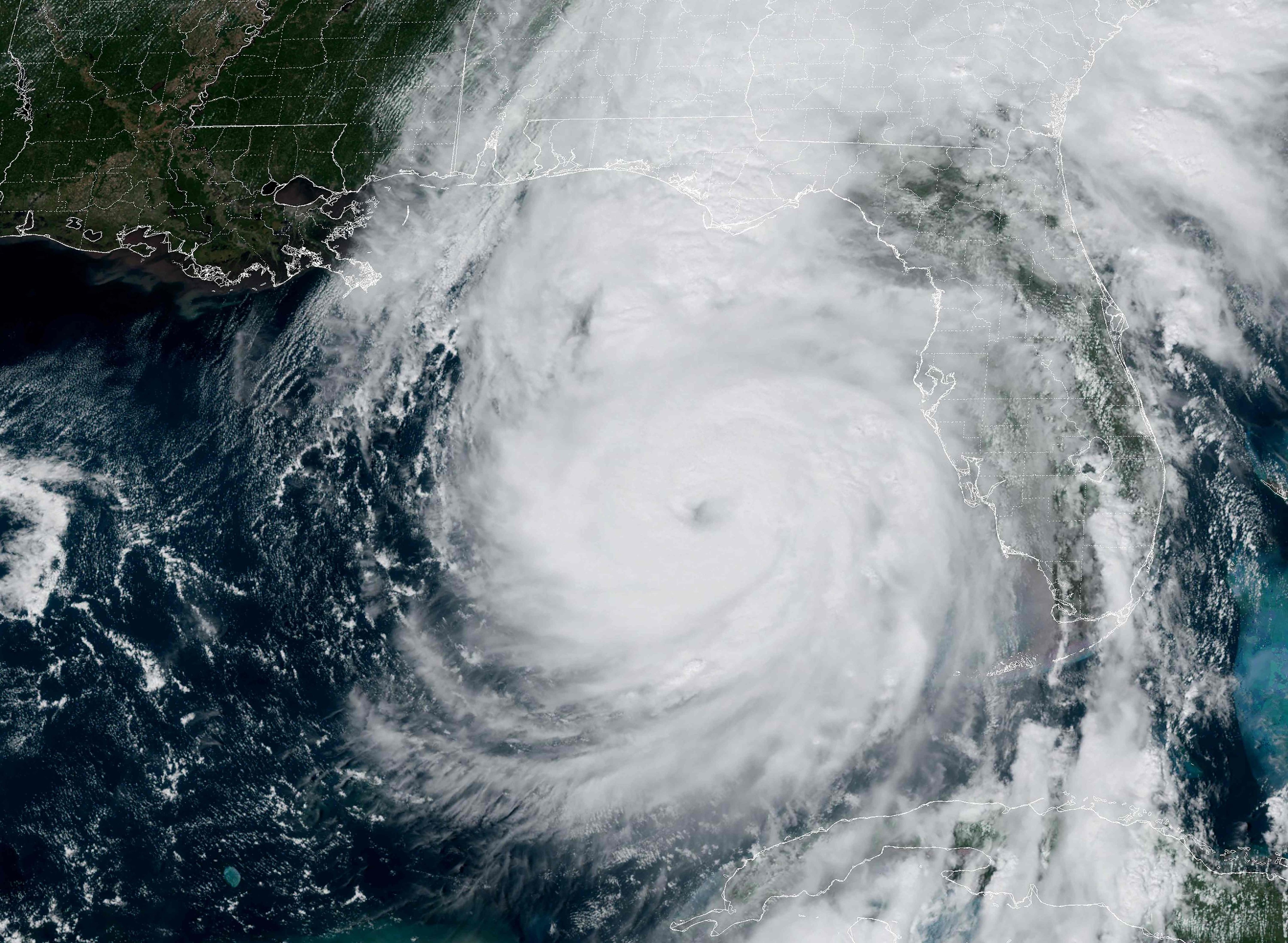 Hurricane Helene in the Gulf of Mexico moving towards Florida. Photo: NOAA via AP