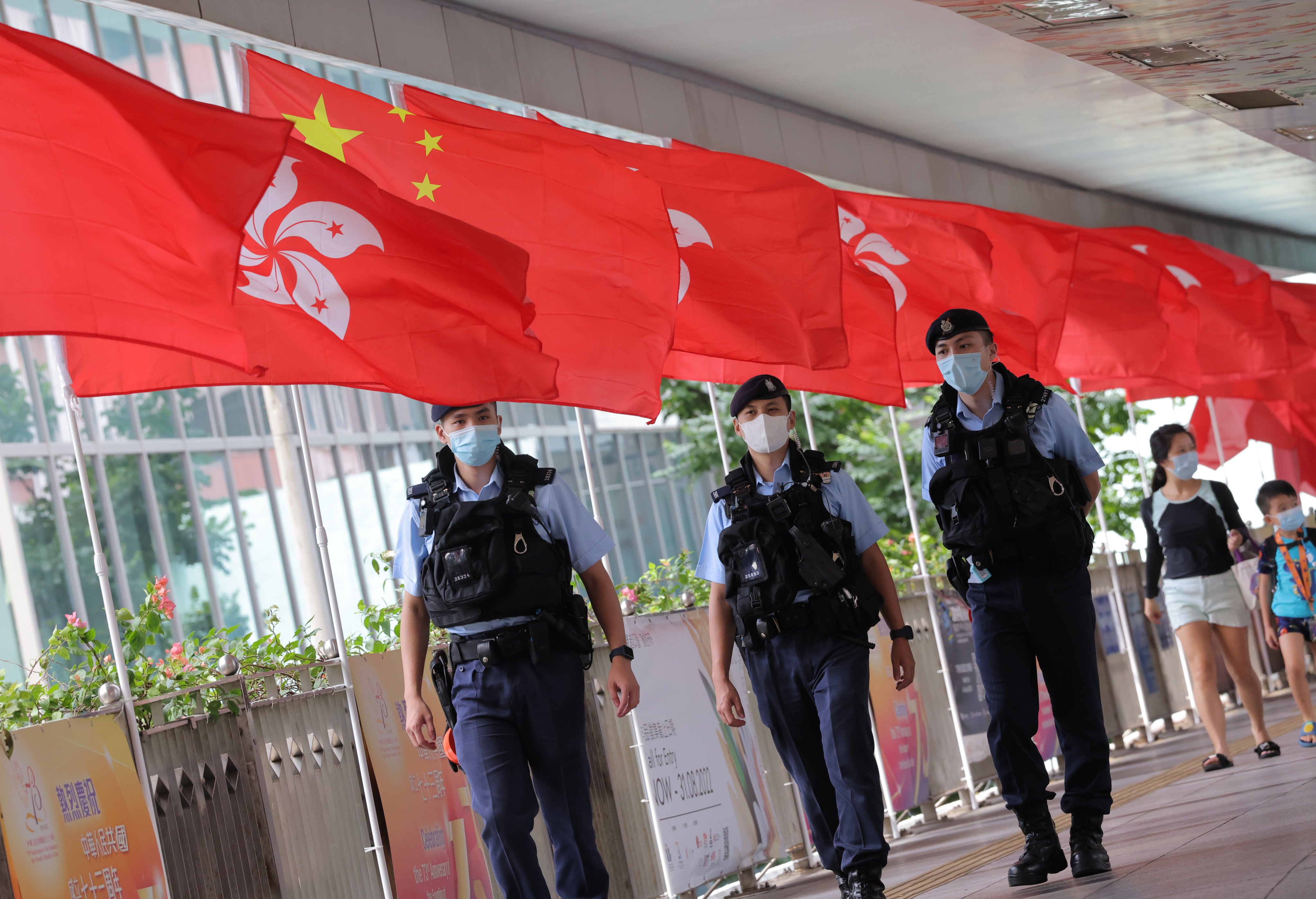 A source says the heavier police presence across the city on National Day will act as a deterrent. Photo: Jelly Tse