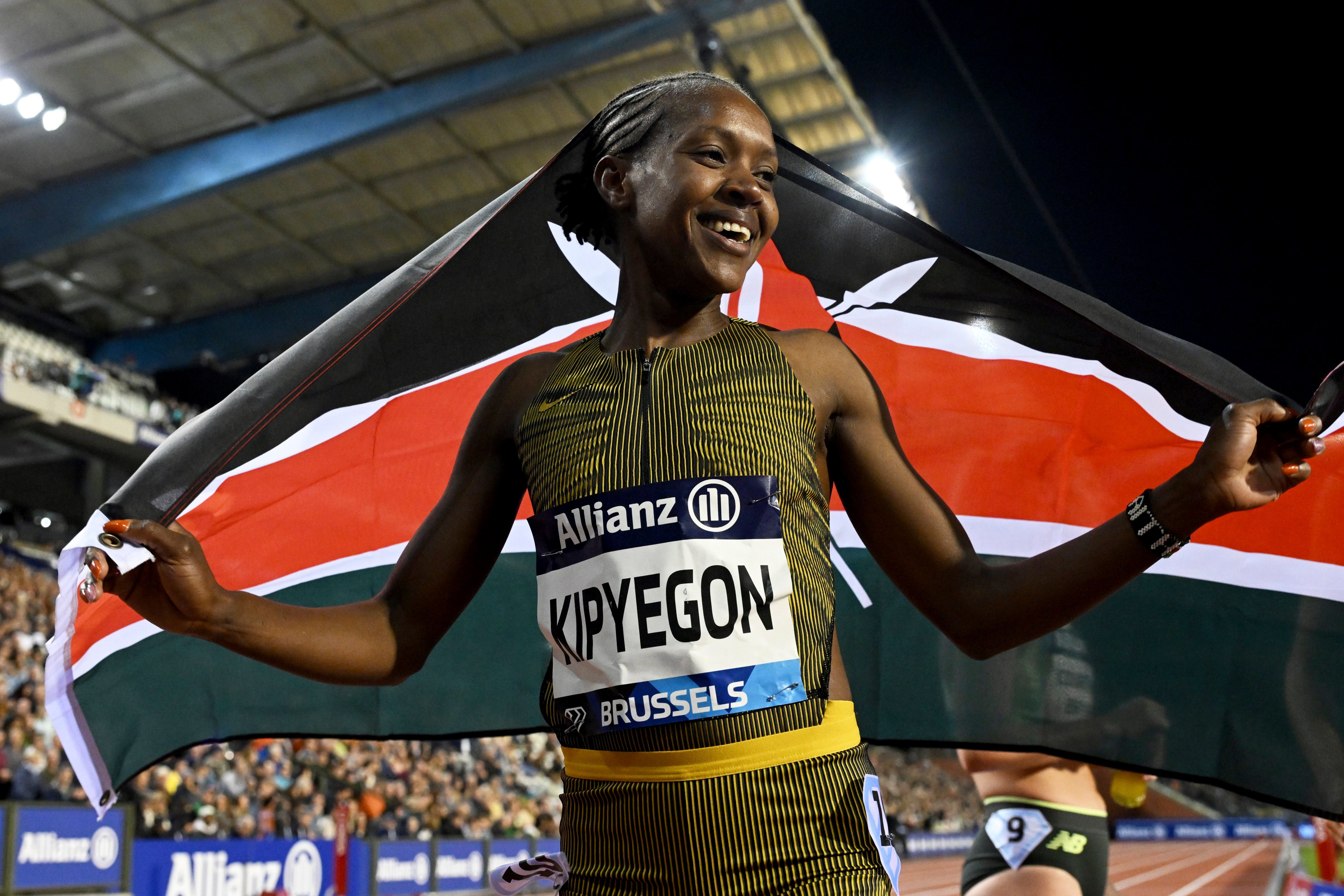 Olympic champion Faith Kipyegon, who also won the Diamond League 1500-metre title, maintained her winning run in New York. Photo: AP