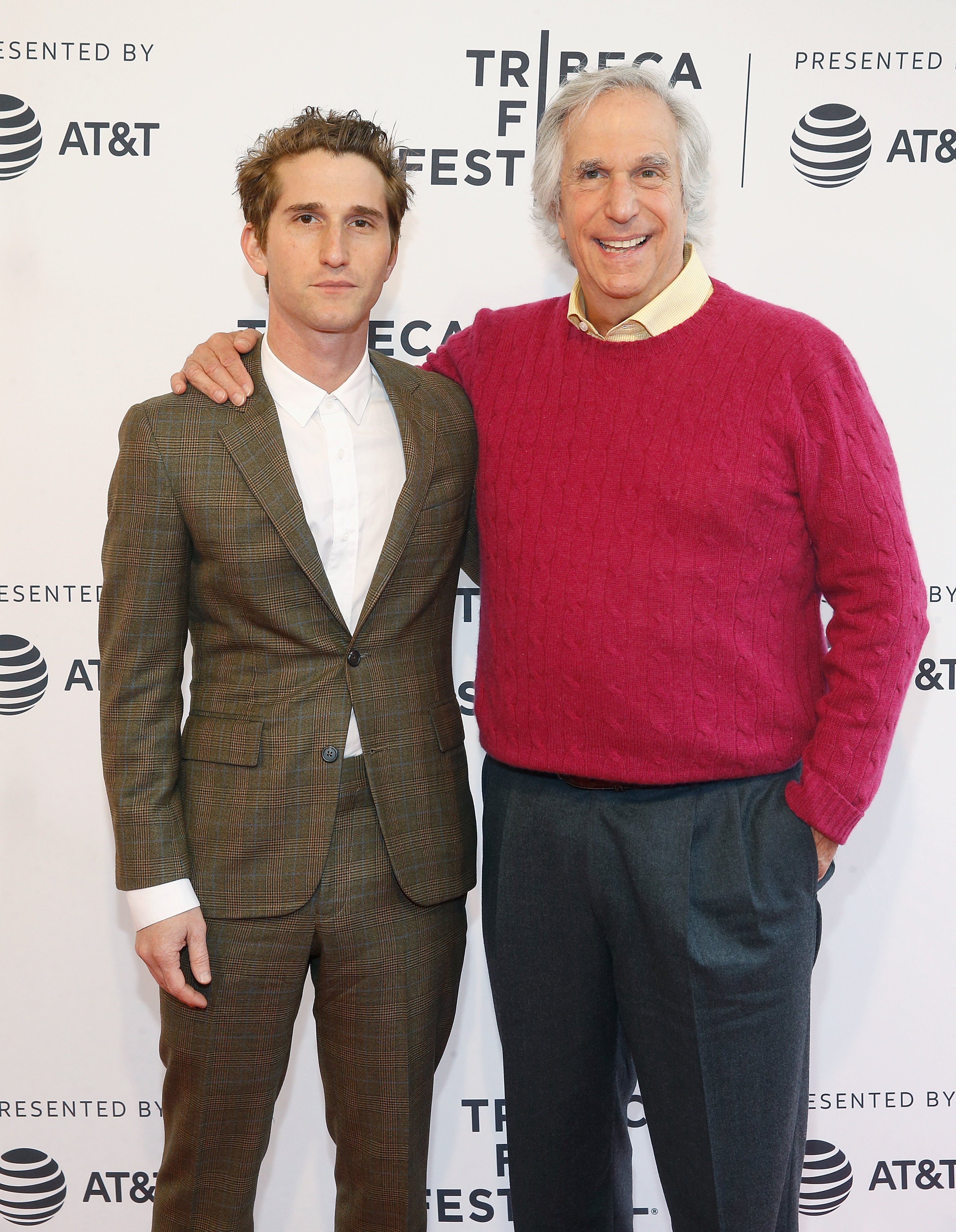 Max Winkler and Henry Winkler during the 2017 Tribeca Film Festival at SVA Theater in April 2017, in New York City. Photo: WireImage