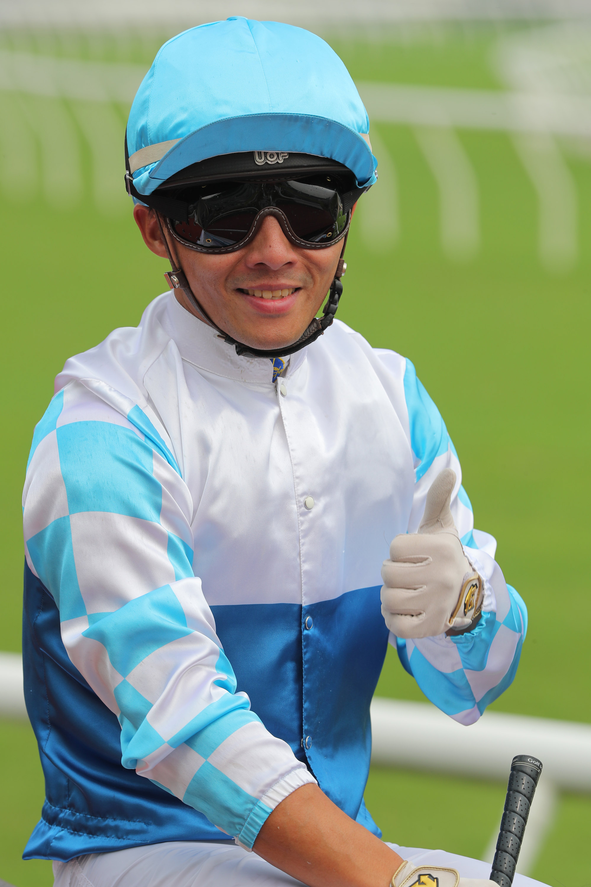 Alfred Chan is all smiles after winning aboard Super Legends.