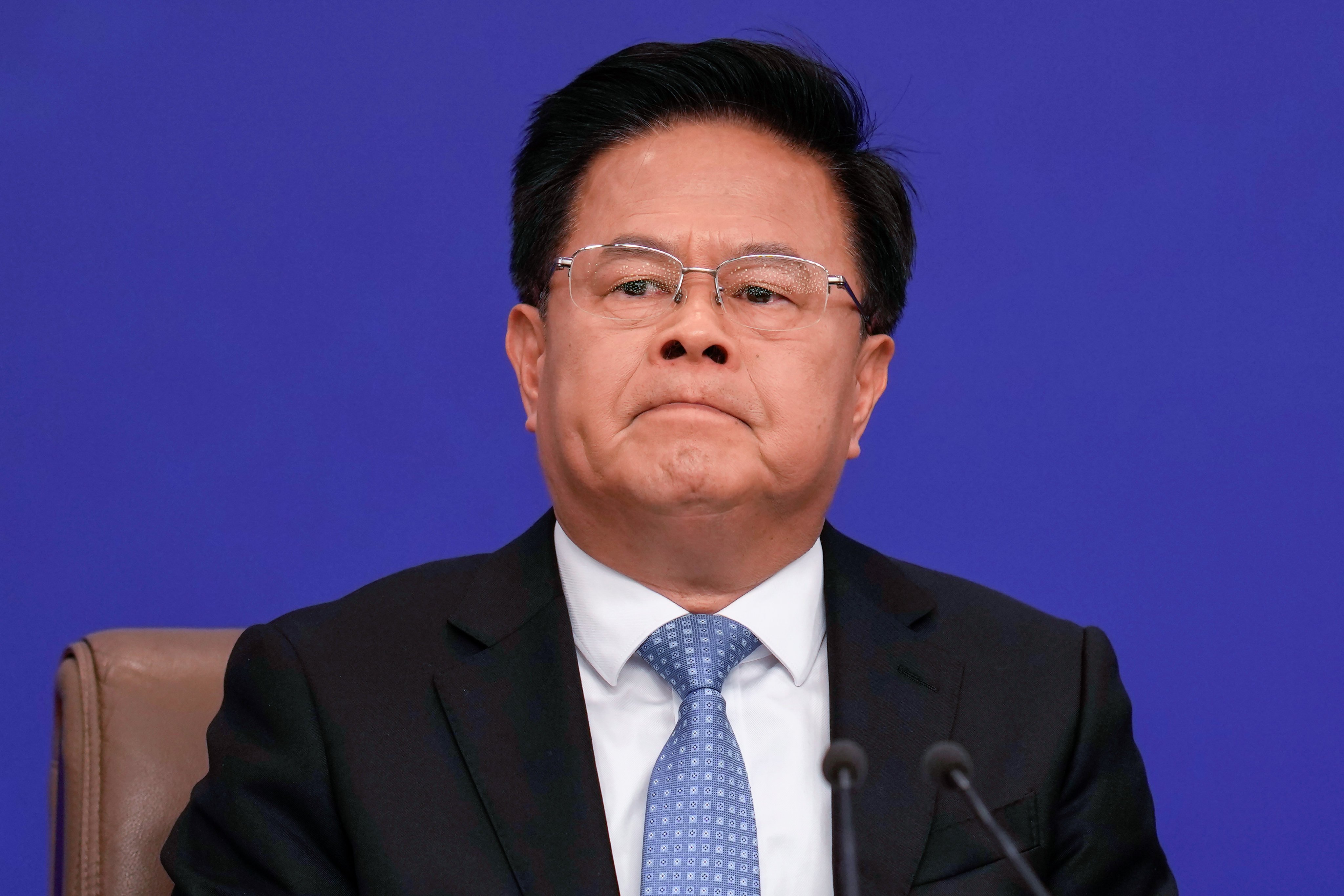 Zheng Shanjie, head of the National Development and Reform Commission, says China will “spare no effort” to help private companies. Photo: AP