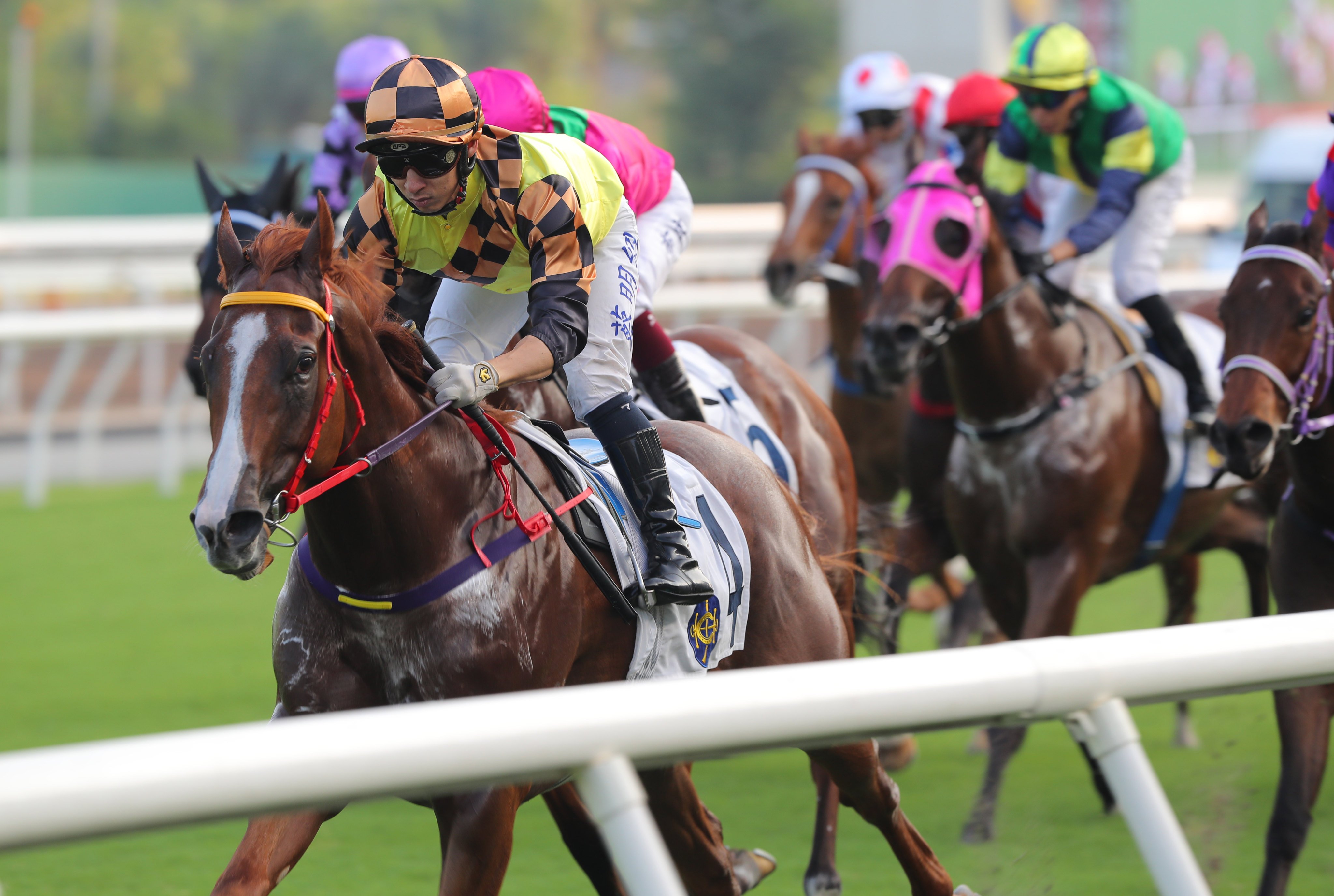 Matthew Chadwick eases Magic Control home at Sha Tin earlier this month. Photos: Kenneth Chan