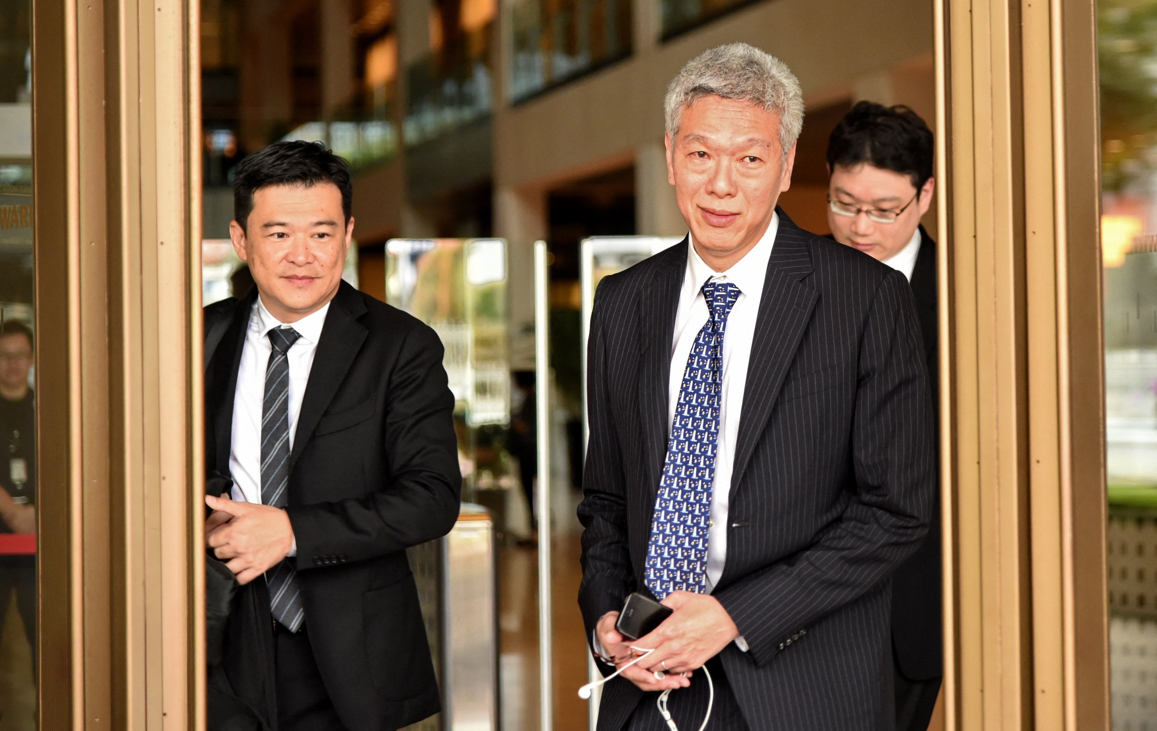 Lee Hsien Yang, younger brother of Singapore’s Lee Hsien Loong, leaves court in 2017. Photo: AFP