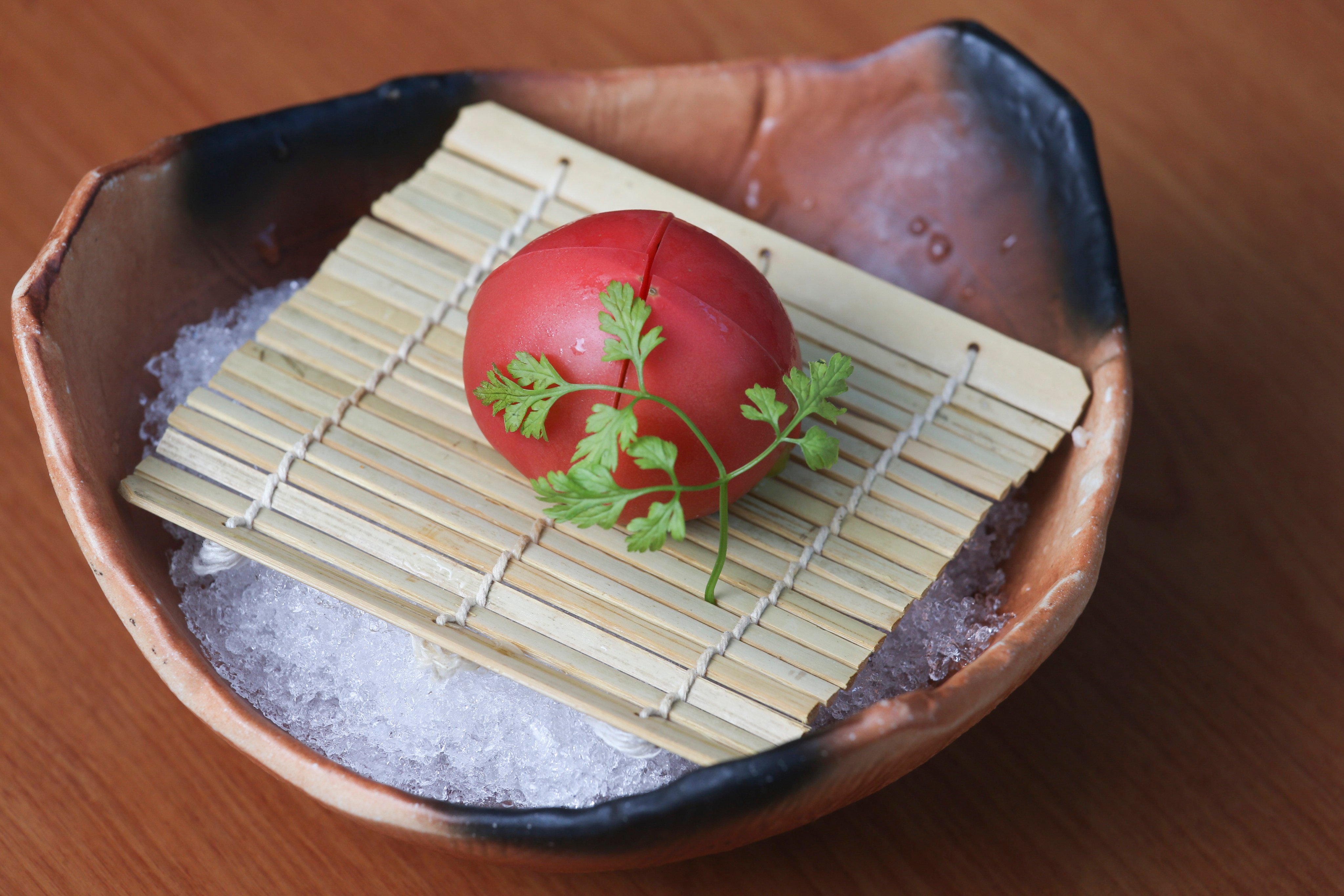 Japanese fruit tomato at Nabe-Dokoro Sessyu in Causeway Bay, Hong Kong. Photo: K. Y. Cheng