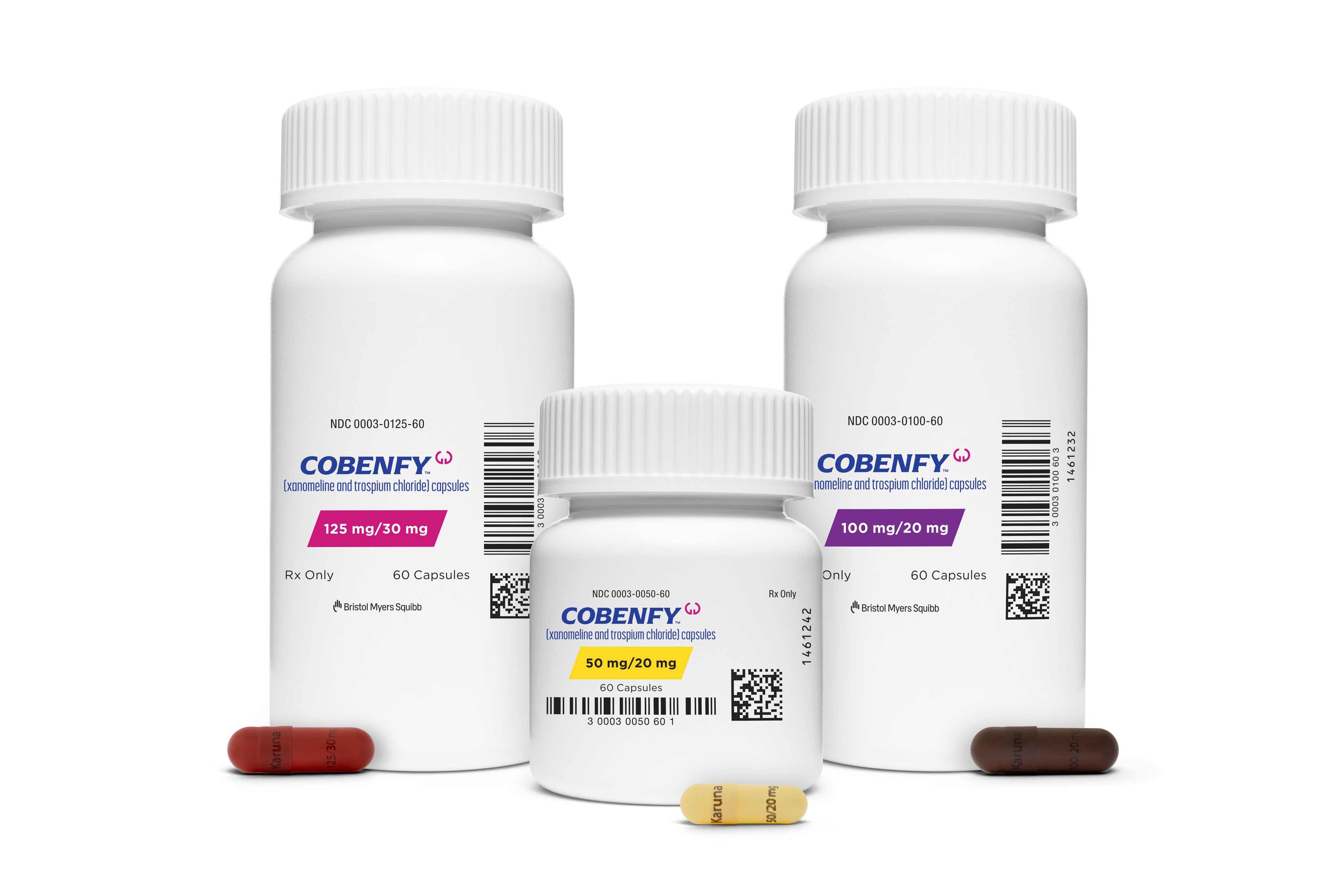 The new schizophrenia drug Cobenfy has been approved by the US Food and Drug Administration and has experts excited over its potential. Photo: Bristol Myers Squibb
