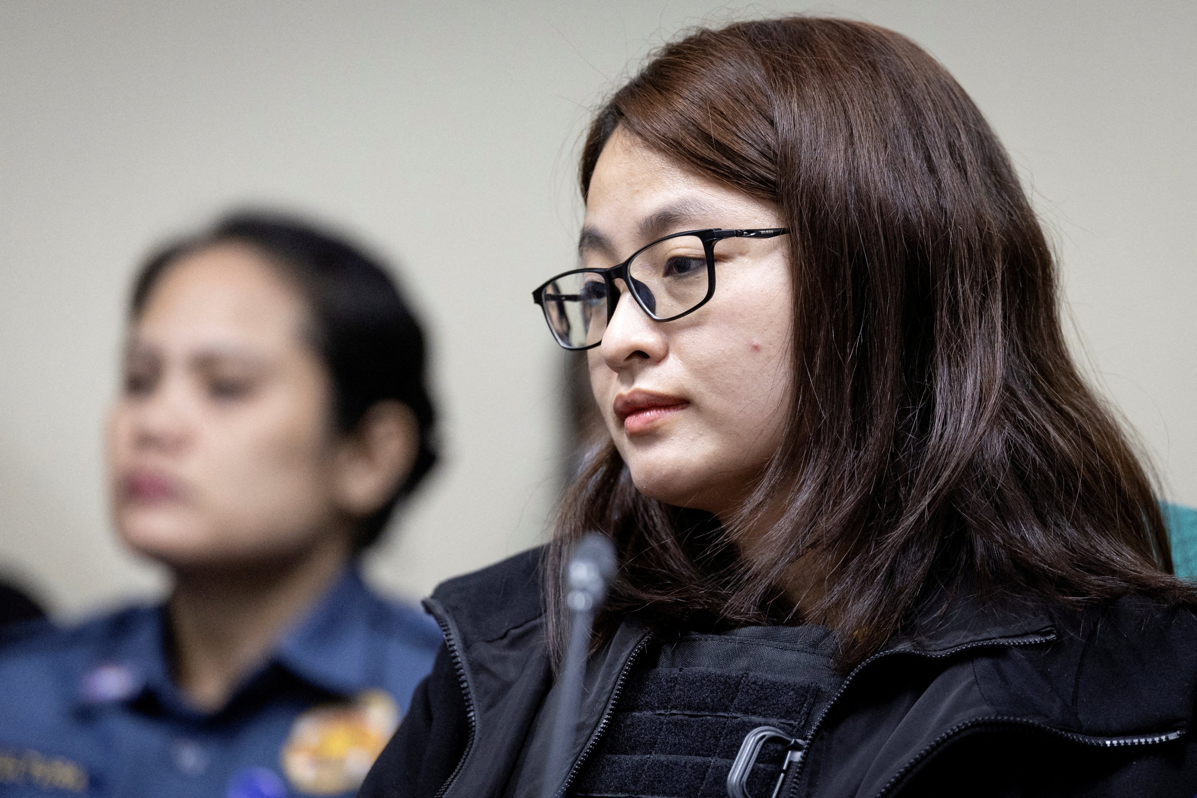 Alice Guo attends a Philippine Senate hearing last month. Photo: Reuters