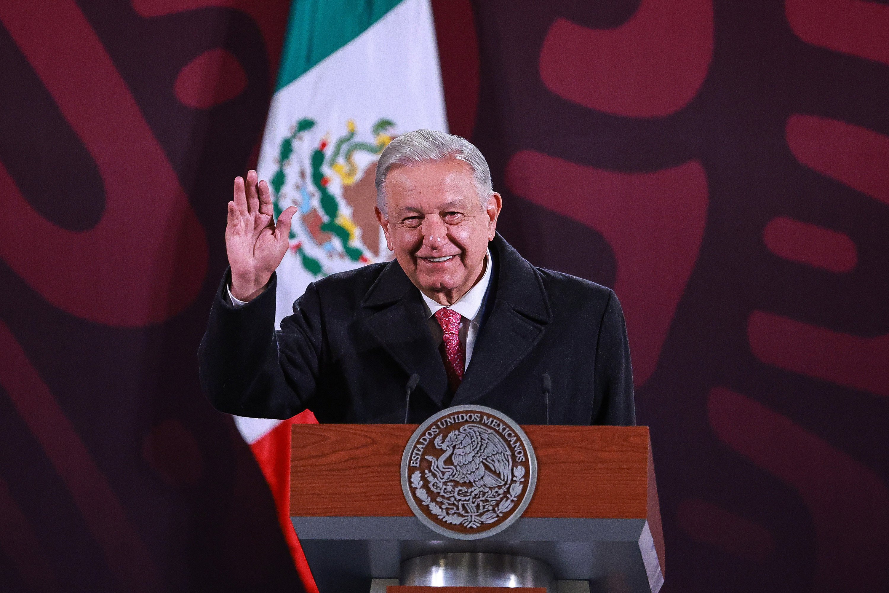 Mexico’s President Andres Manuel Lopez Obrador during his last daily press conference. Photo: AFP