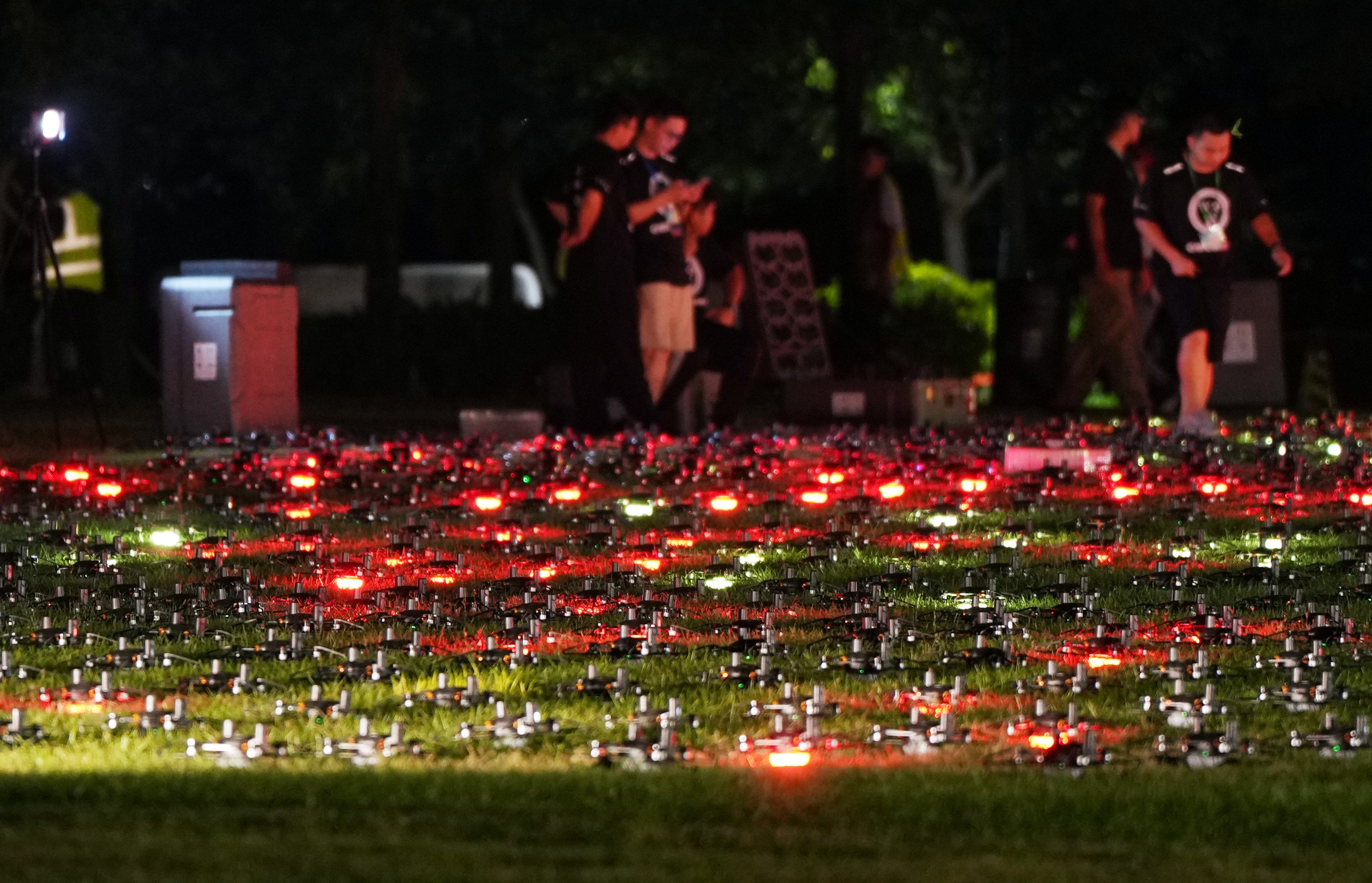 Hong Kong was forced to cancel it’s pre-National Day drone show on Monday. Photo: Sam Tsang