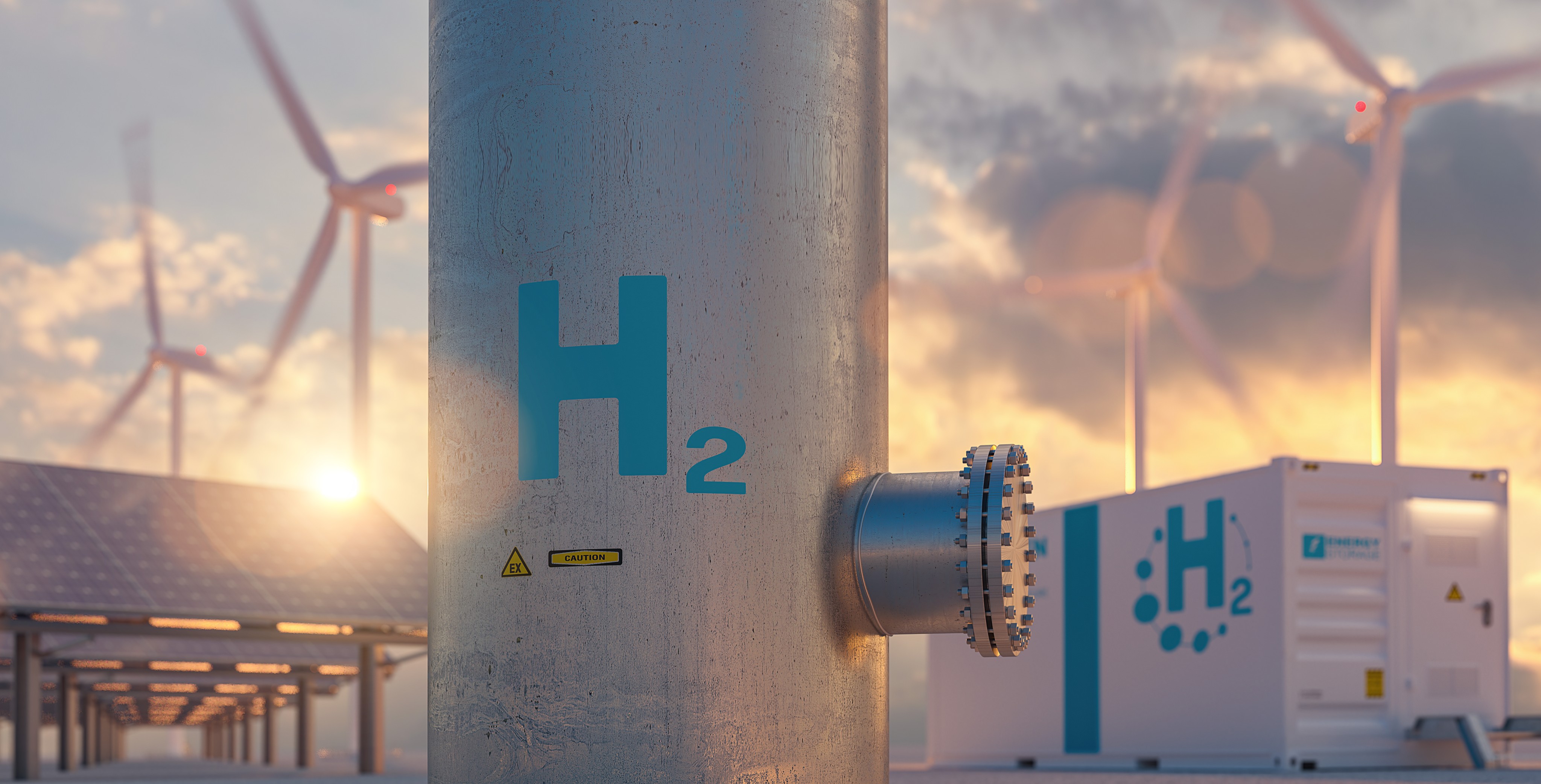 A hydrogen energy storage tank. Photo: Shutterstock 