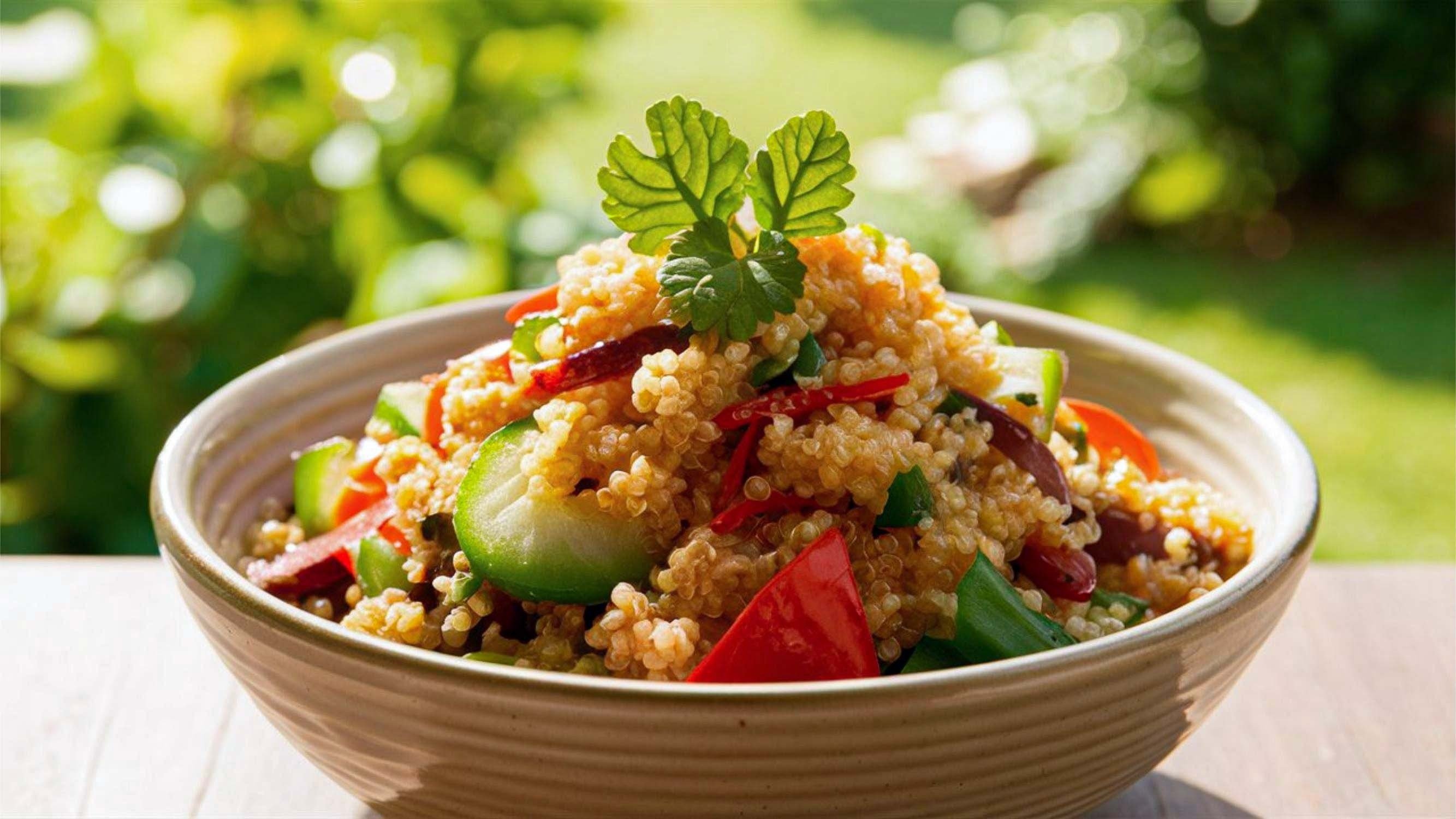 Quinoa is one of the many ways to get protein from non-animal sources. The whole grain is also packed with carbs, essential amino acids, B vitamins and fibre. Photo: Shutterstock