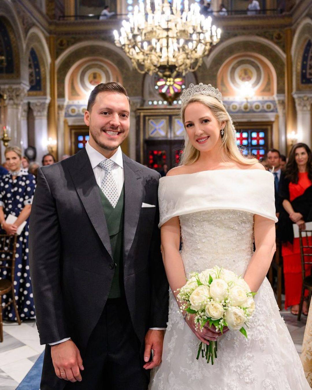 Third time’s a charm: Princess Theodora of Greece and Matthew Kumar are finally wed. Photo: @greek_royal/Instagram 