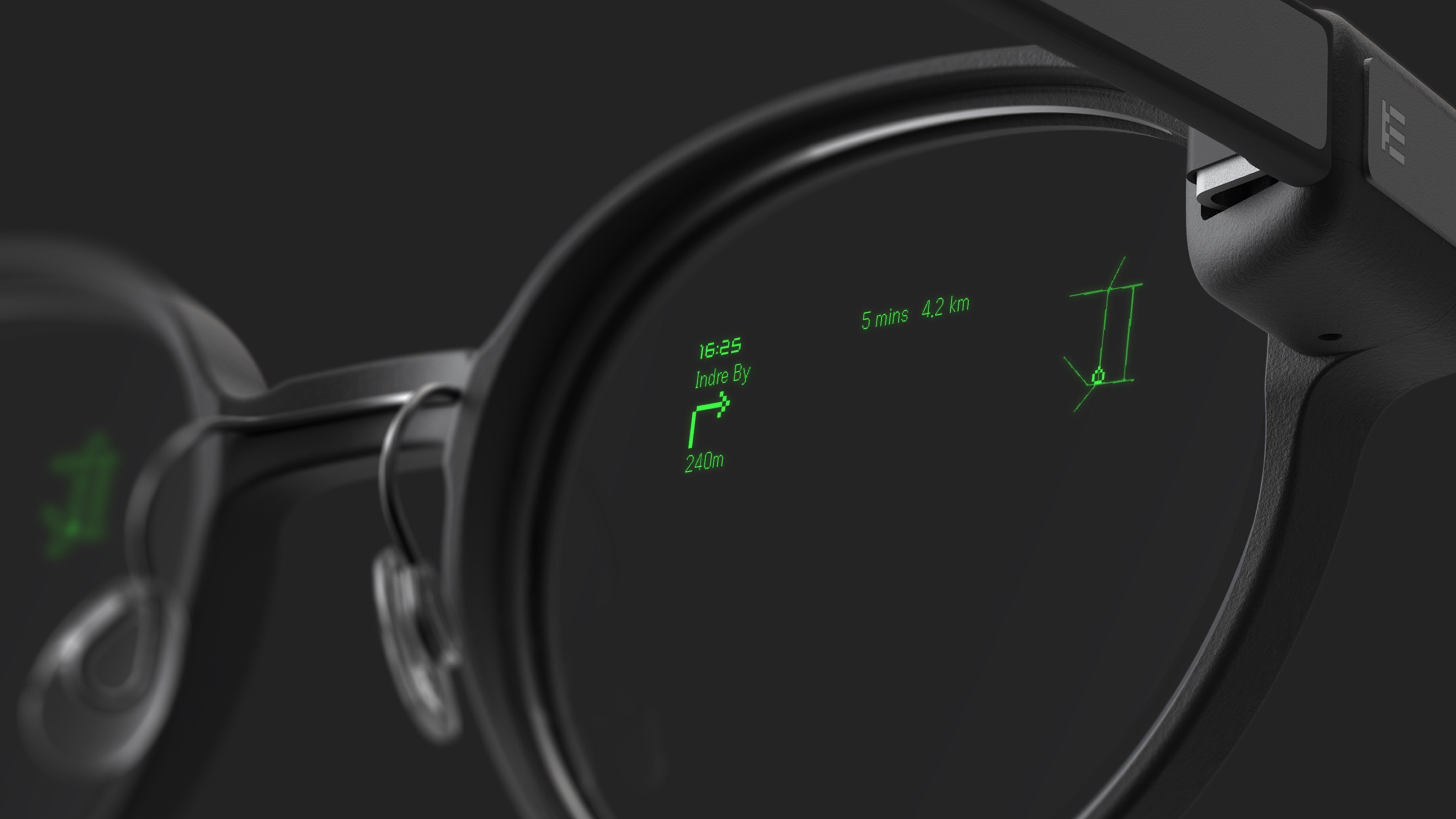 Even Realities’ G1 smart glasses use mini-LED projectors to display things such as turn-by-turn navigation and live translations on the lenses. Photo: Even Realities