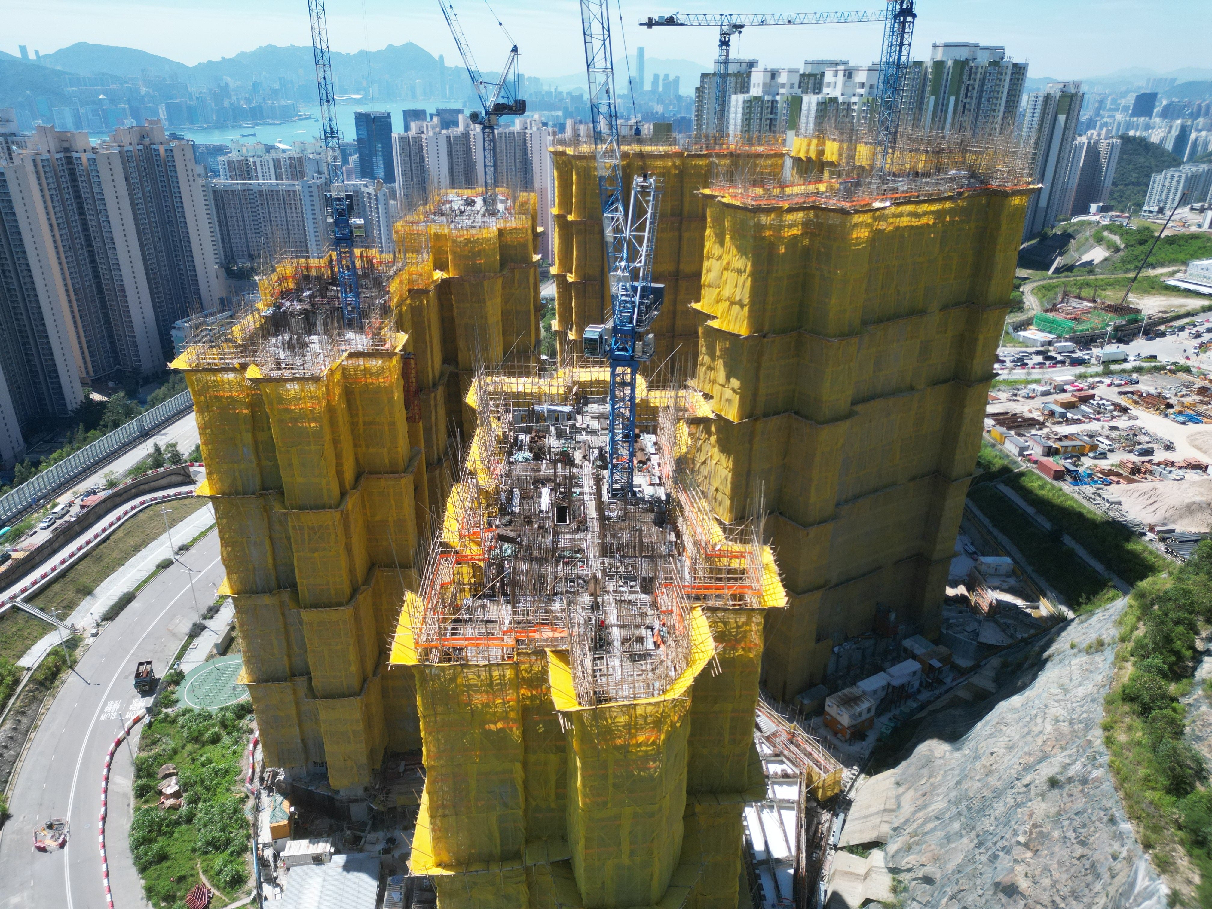 The project in Kwun Tong by CK Asset is the first being built by a private developer to contain a mixture of private and government-subsidised homes. Photo: Nora Tam