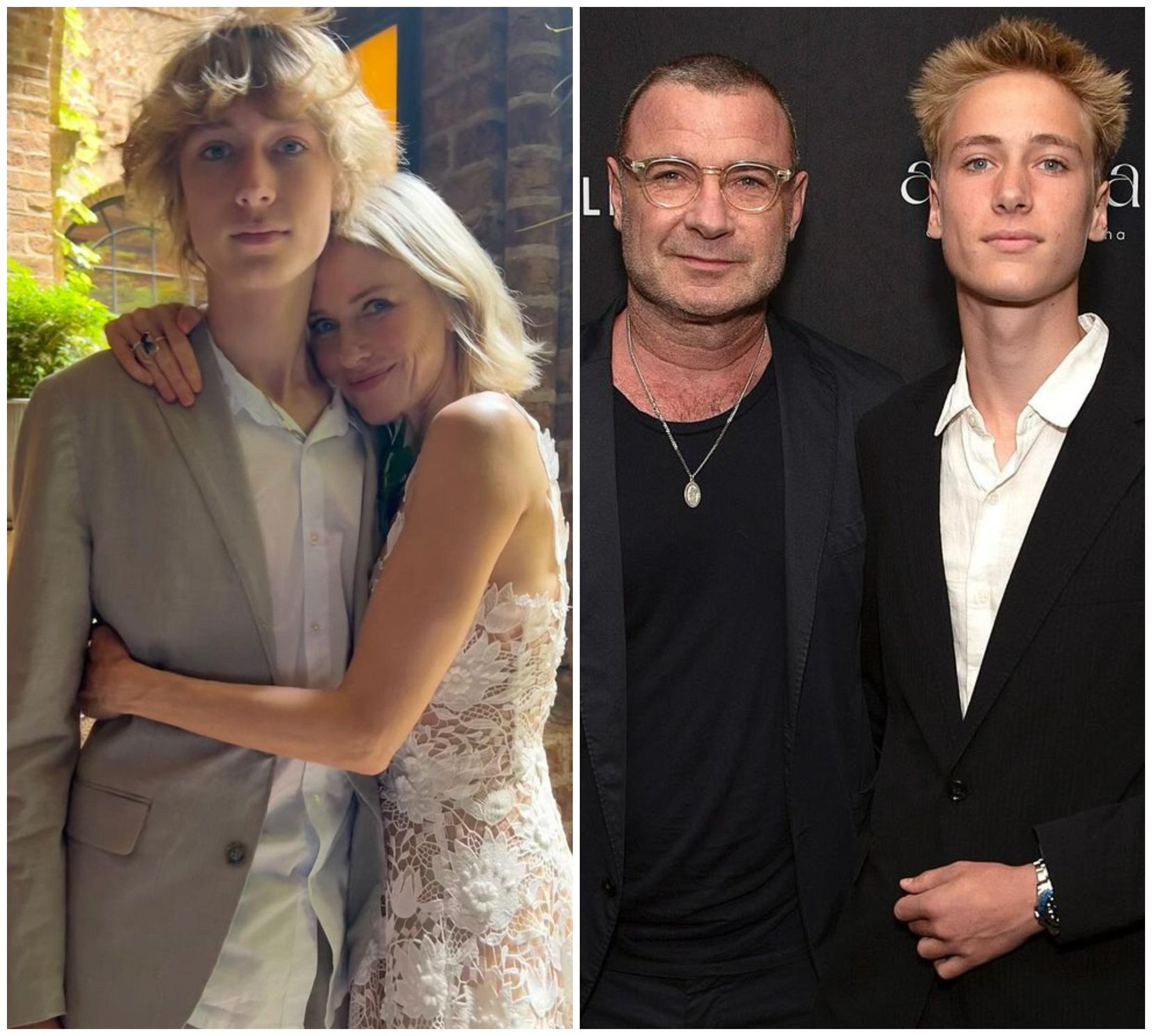 Naomi Watts and Liev Schreiber had two children together – including 17-year-old Sasha Schreiber. Photo: @naomiwatts, @lievschreiber/Instagram