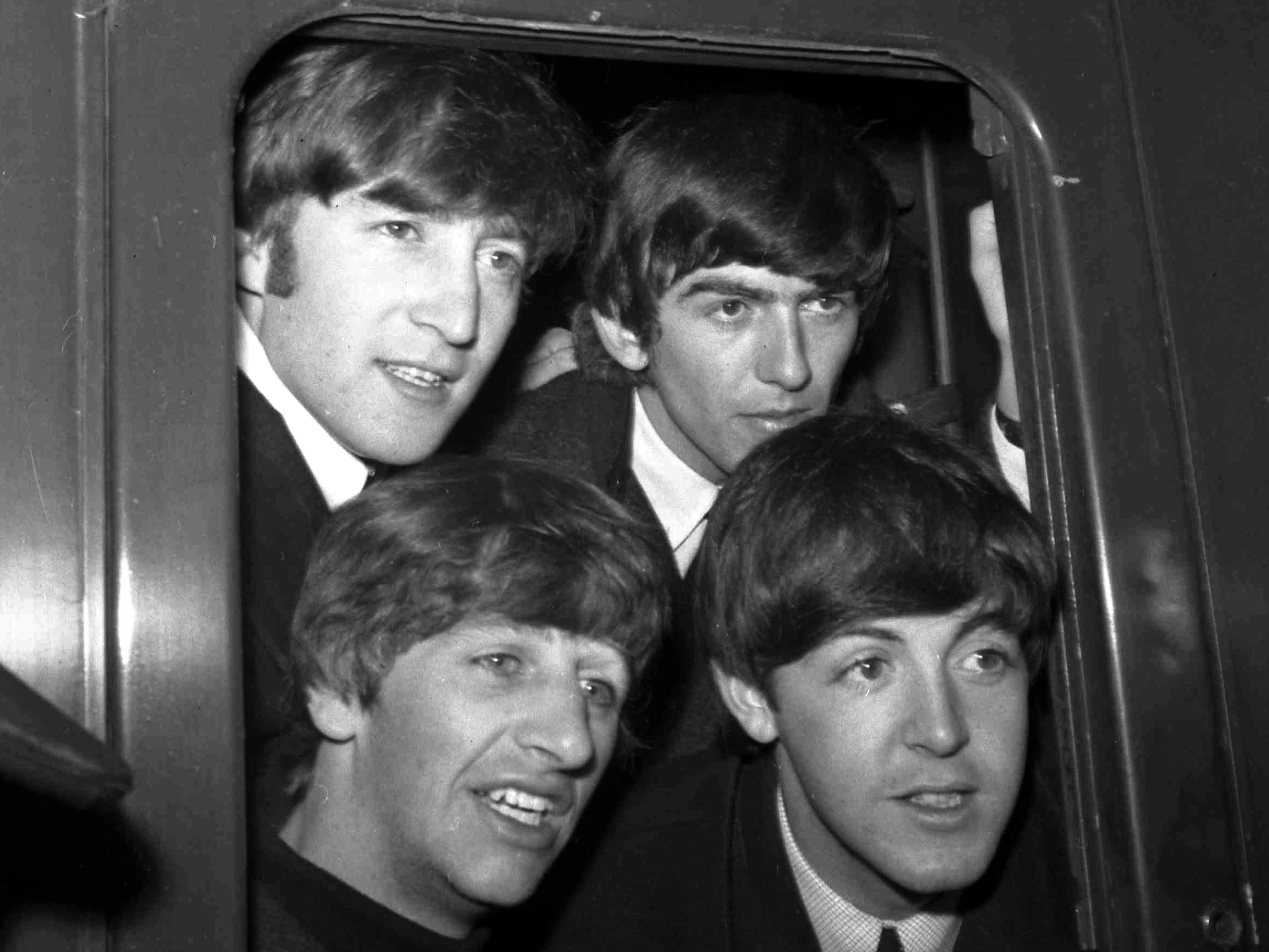 The Beatles (clockwise from top left) John Lennon, George Harrison, Paul McCartney and Ringo Starr in London in 1964. Photo: AP