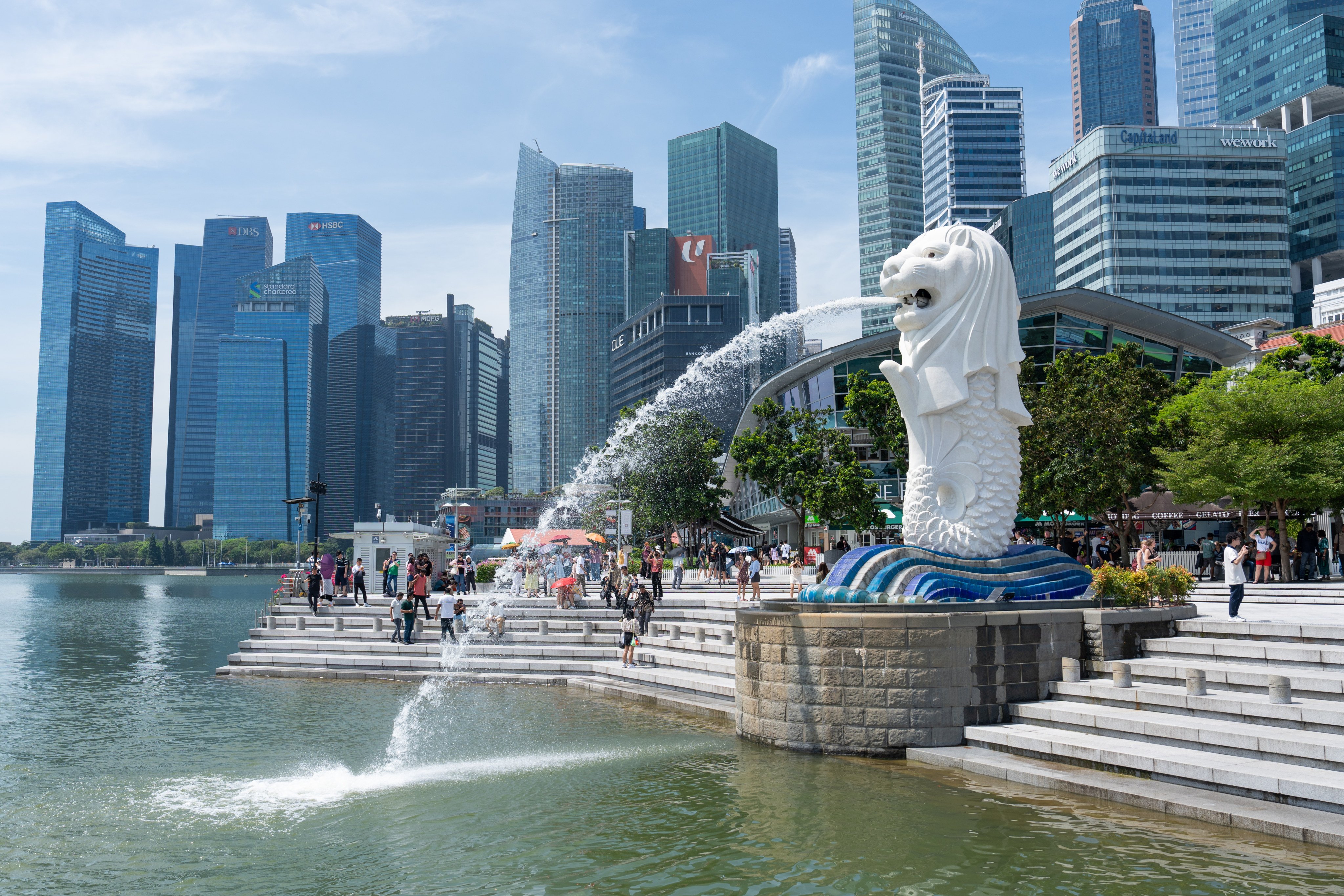 The iconic Merlion statue in Singapore. Photo: Harvey Kong