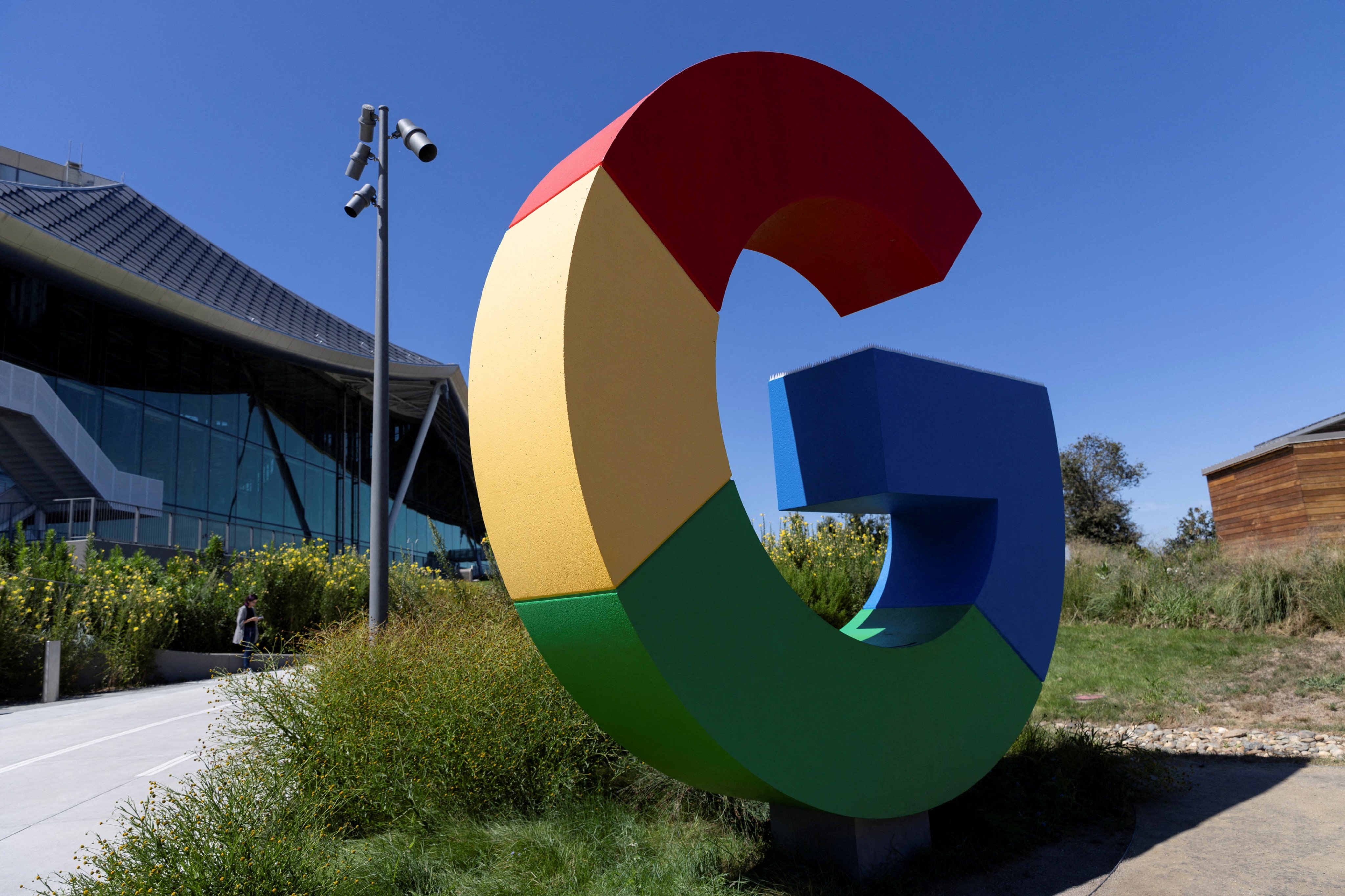 The Google logo is seen outside one of its  facilities in Mountain View, California, August 13, 2024. Photo: Reuters