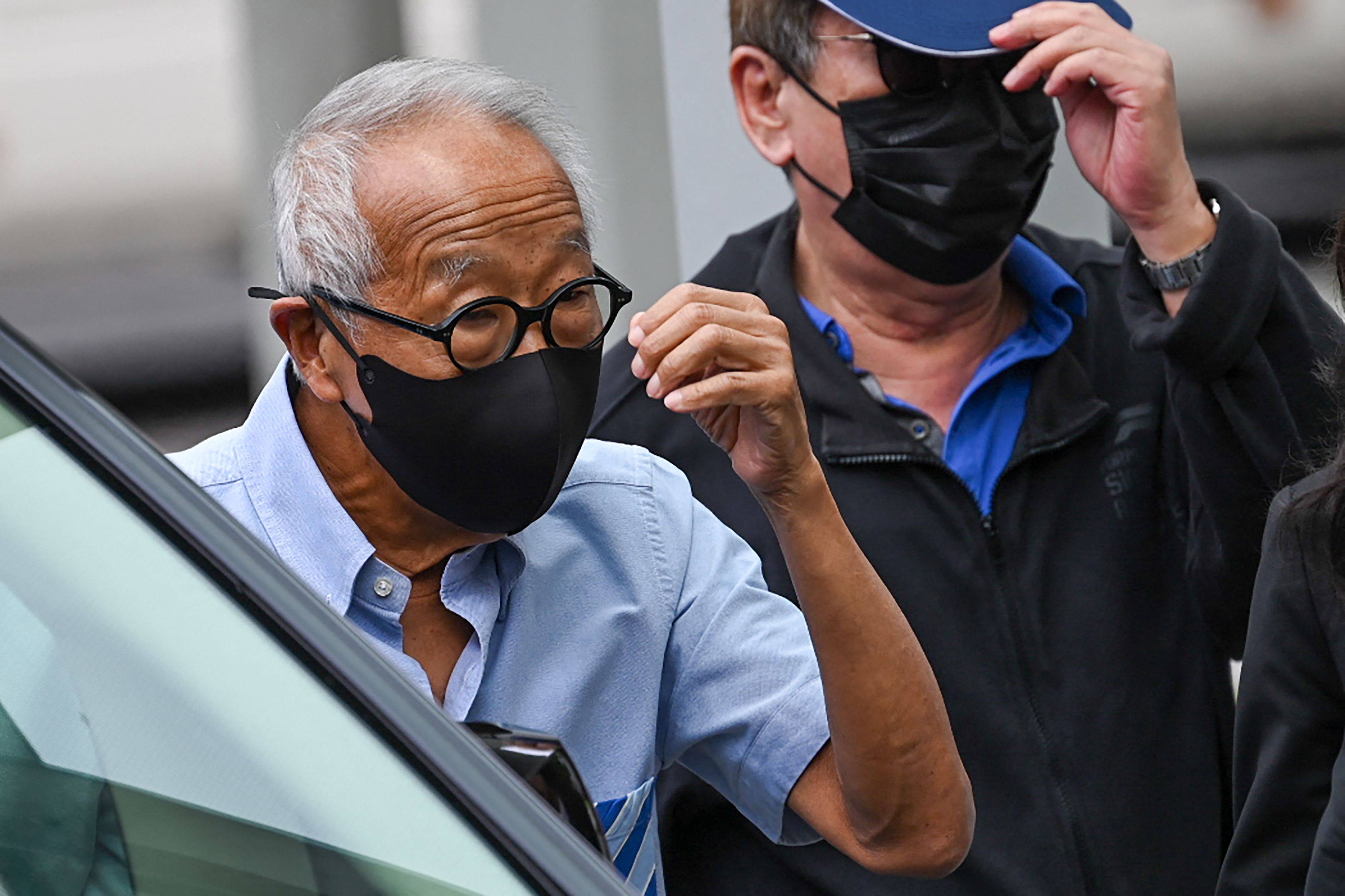 Malaysian hotel tycoon Ong Beng Seng arrives at the State Courts in Singapore on Friday. Photo: AFP