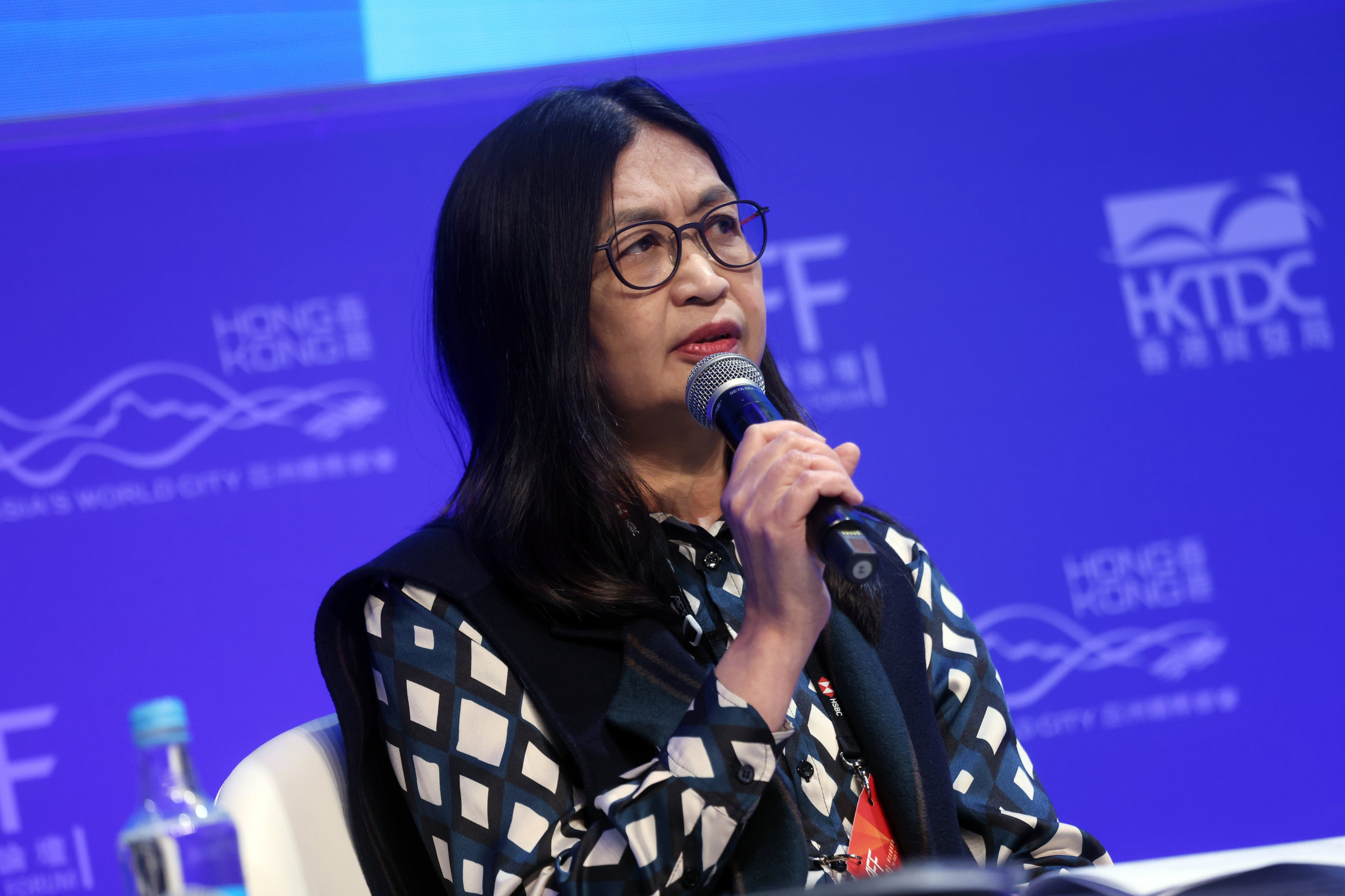 Securities and Futures Commission CEO Julia Leung says the launch of ETFs tracking Hong Kong stocks on the Saudi stock exchange will strengthen ties between the two sides. Photo: Jonathan Wong