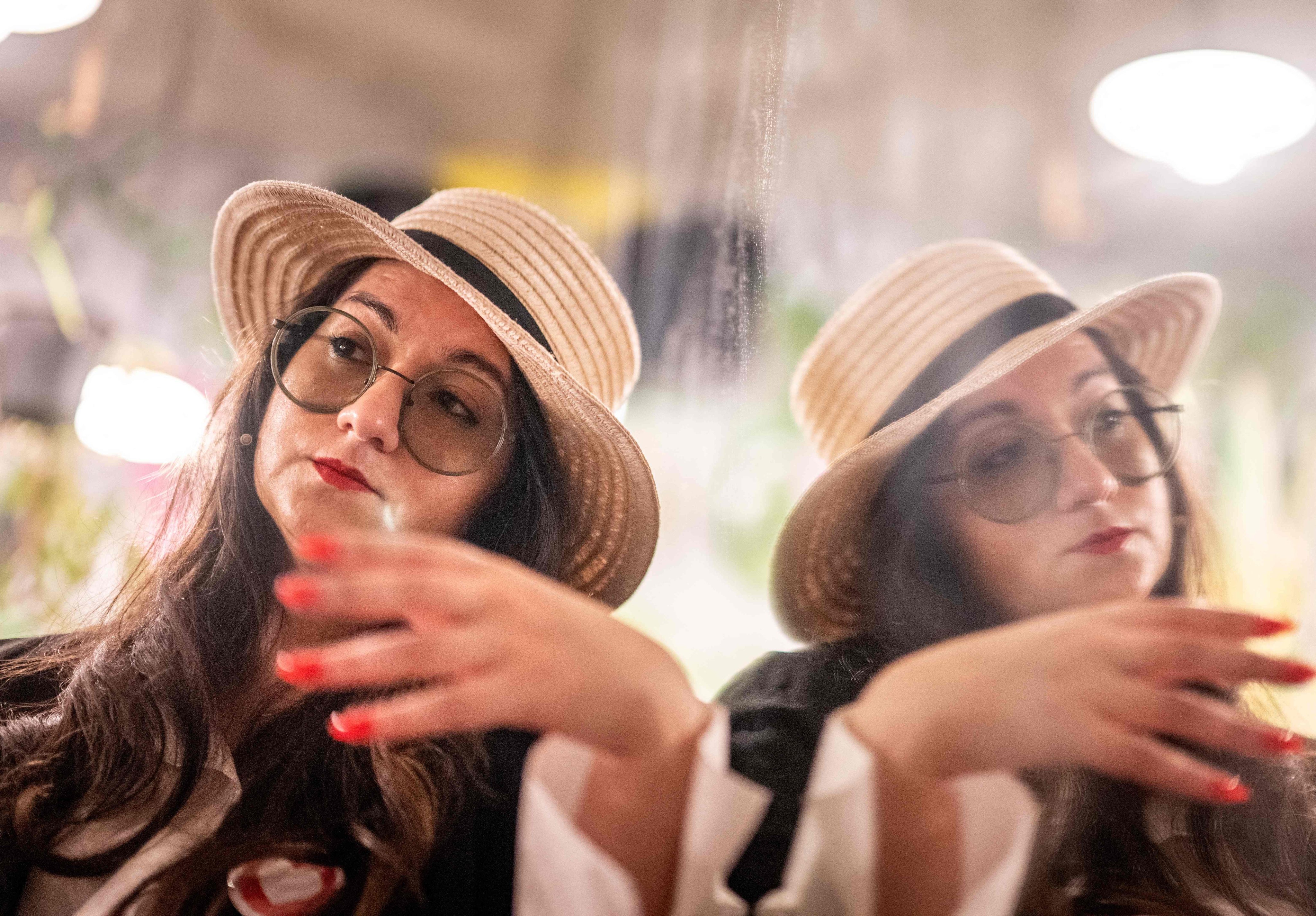 Roma singer Gilda-Nancy Horvath, known as Nancy Black, poses for a picture prior to her performance at Brunnenpassage in Vienna, Austria. File photo: AFP