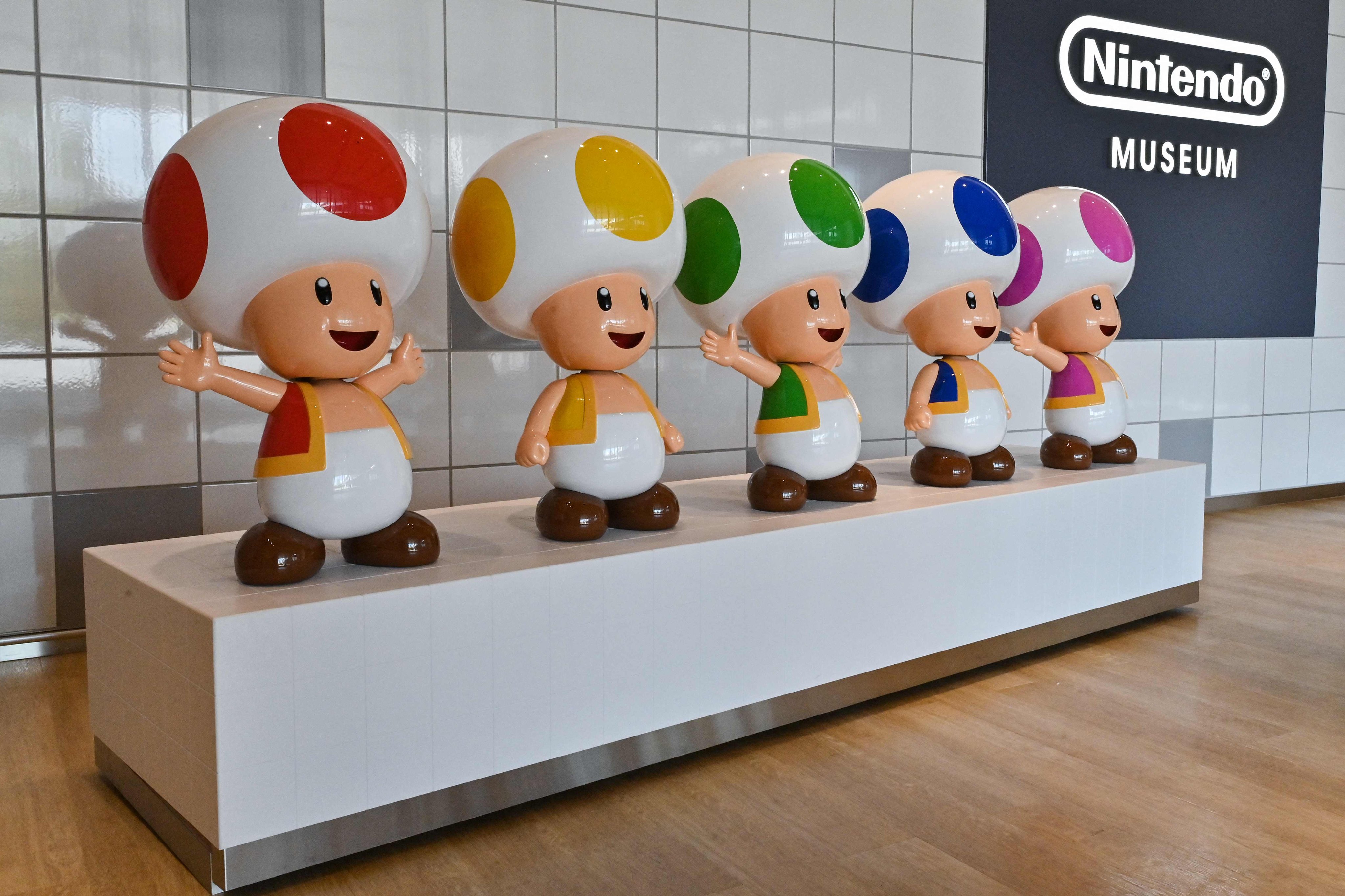 The entrance to the first of three buildings of the new Nintendo Museum. Photo: AFP