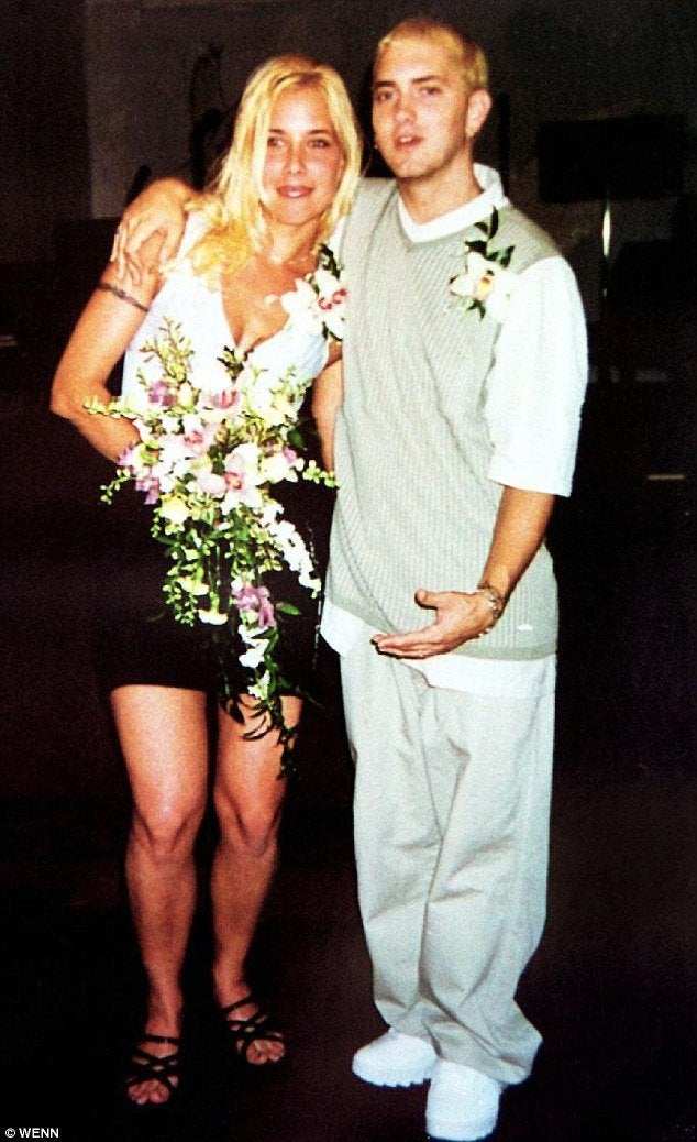 Eminem has often rapped about wanting to kill his ex-wife Kim Scott, though the pair are reportedly on good terms these days. Photo: @PicturesEminem/X