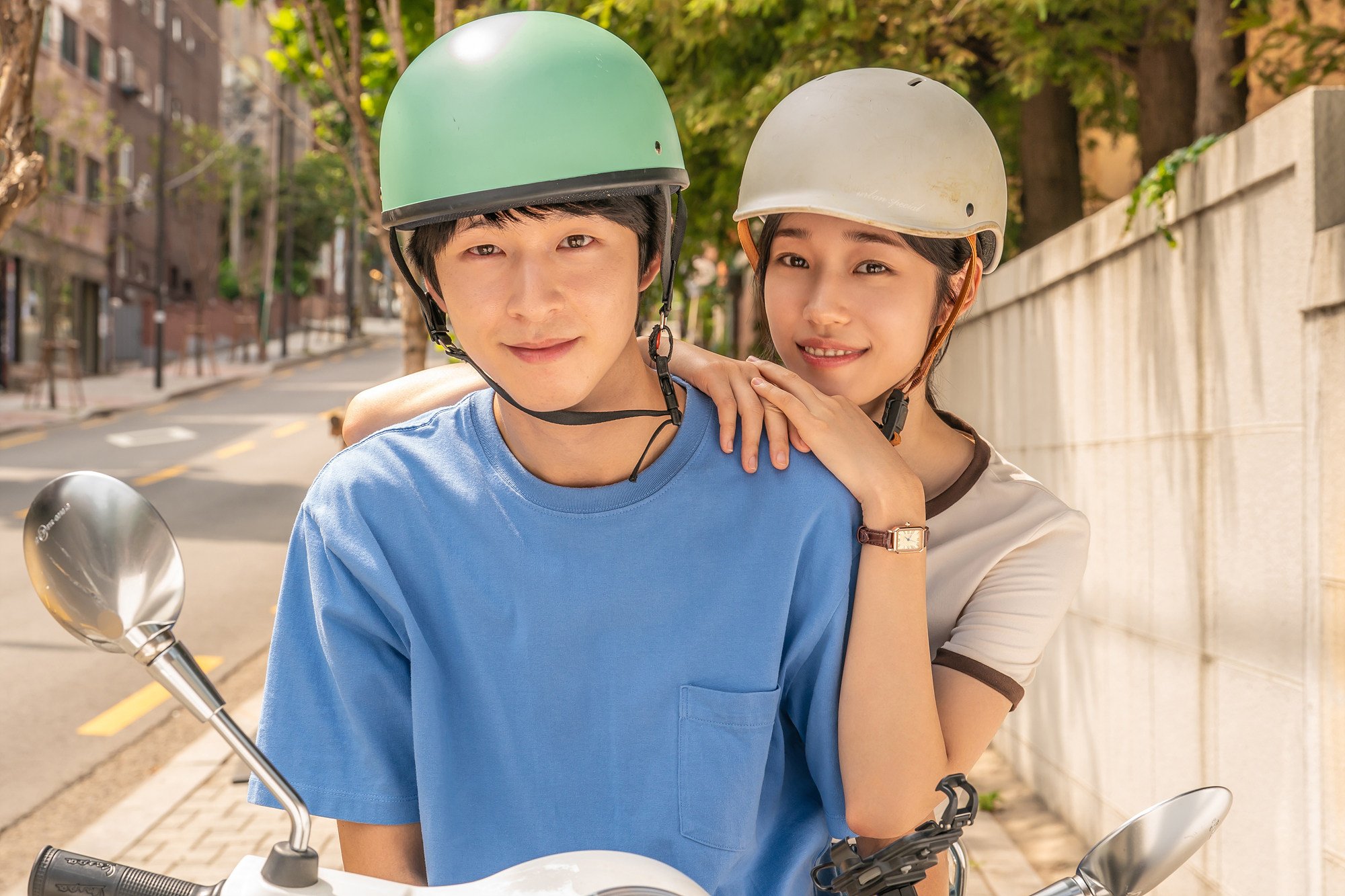 Hong Kyung (left) and Roh Yoon-seo as Yong-jun and Yeo-reum in a still from Hear Me: Our Summer (category TBC), directed by Cho Sun-ho. Photo: KC Ventures Co., Ltd & Plus M Entertainment & Movierock Inc