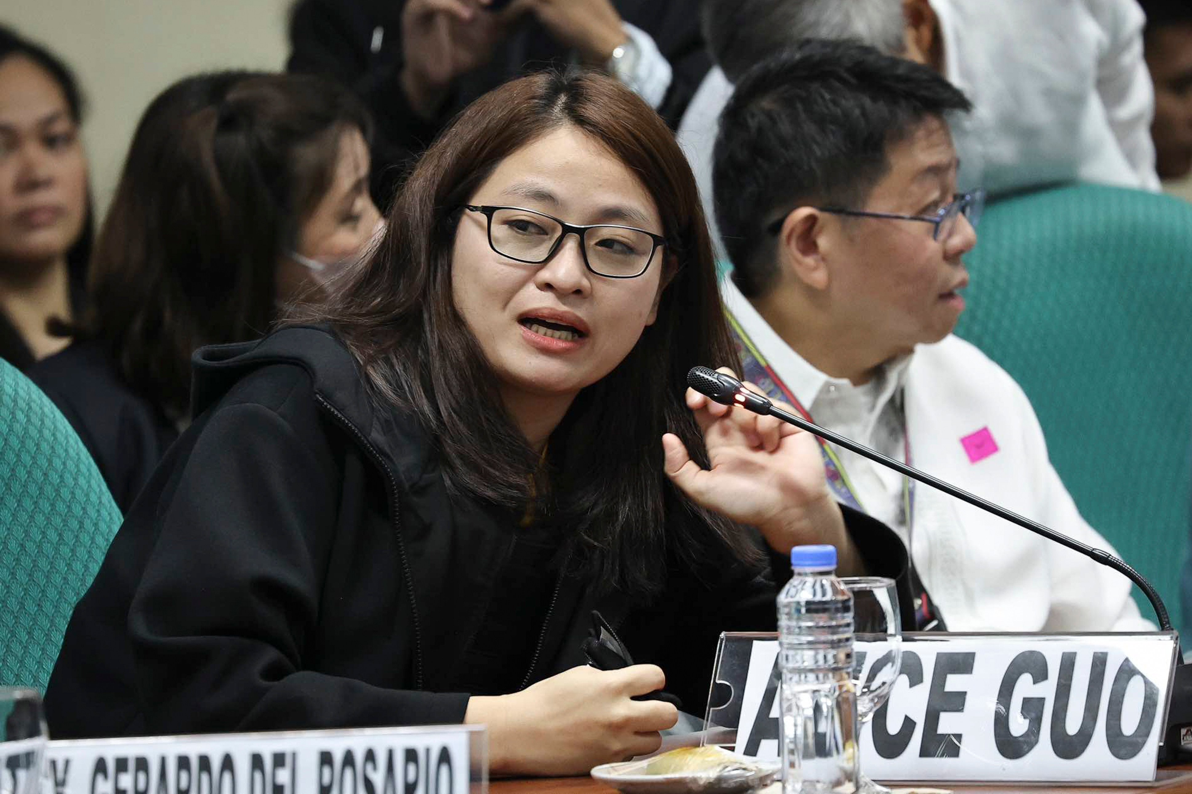 Dismissed Bamban mayor Alice Guo speaks during a Senate hearing in Pasay City, Philippines last month. Photo: AP