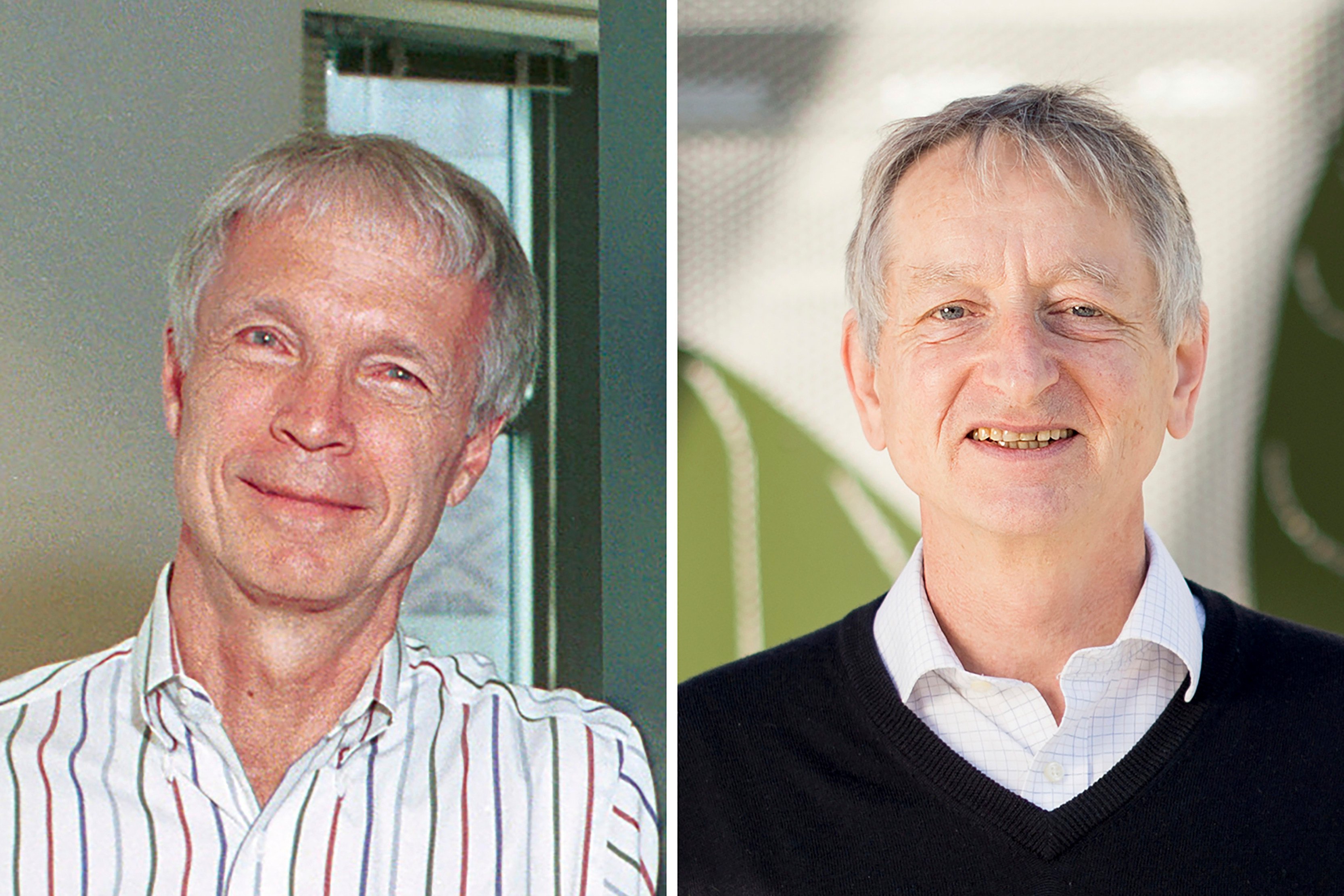 Two pioneers of artificial intelligence, John Hopfield (left) and Geoffrey Hinton – won the Nobel Prize in physics. Photo: Princeton University via AP