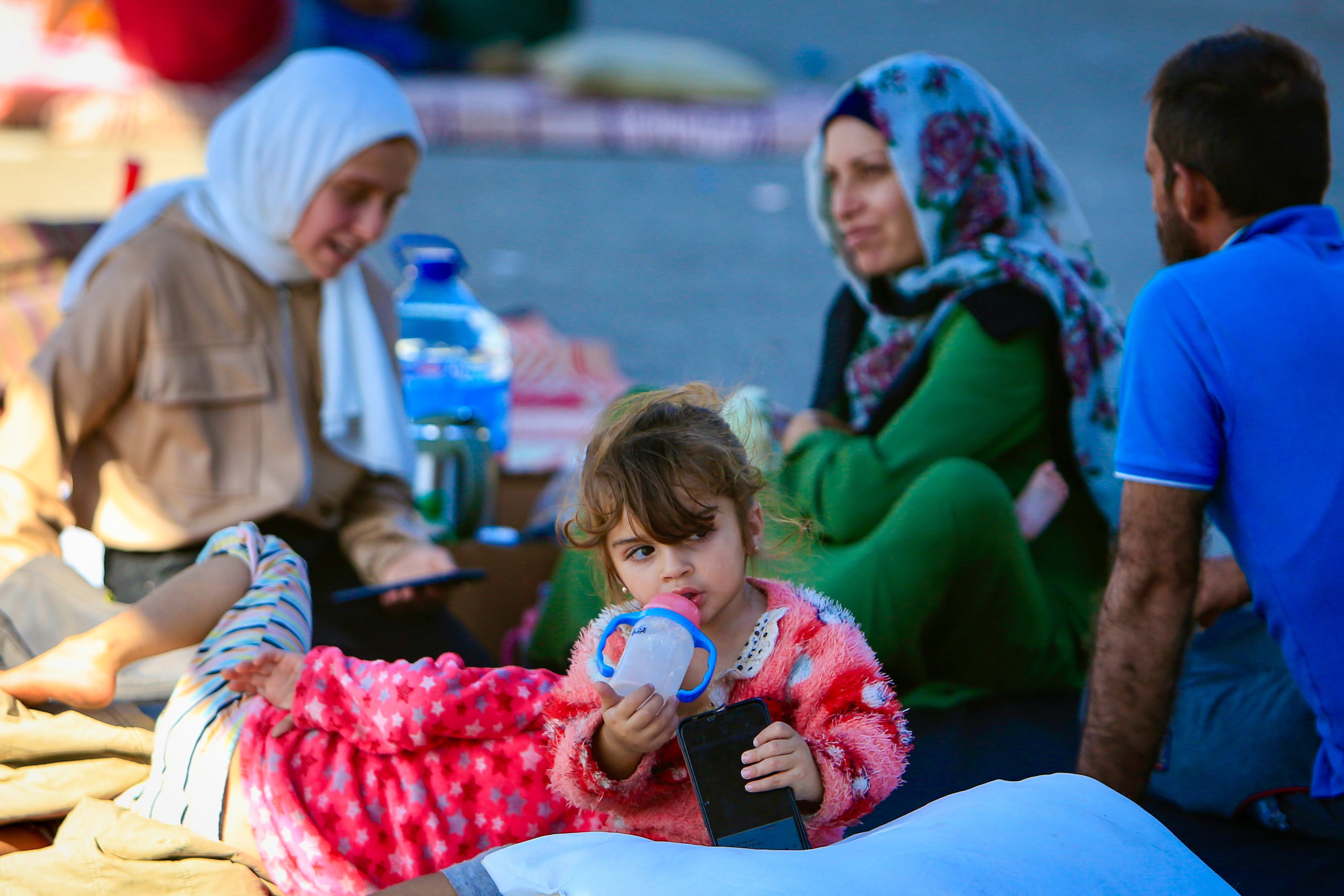 In Lebanon, displaced people live in a carpark in Sidon. China has pledged to send medical supplies to Lebanon amid increasing conflict in the Middle East. Photo: Xinhua